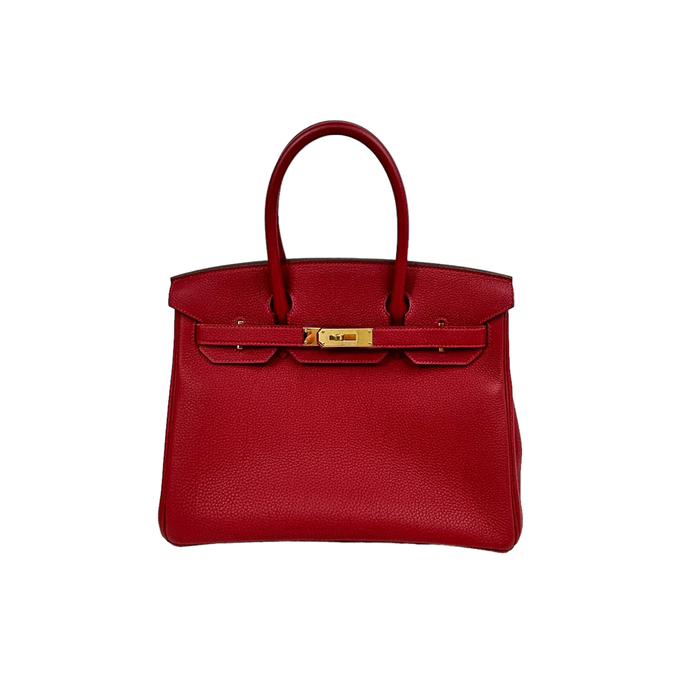 Rouge Togo Birkin 30 w/GHW