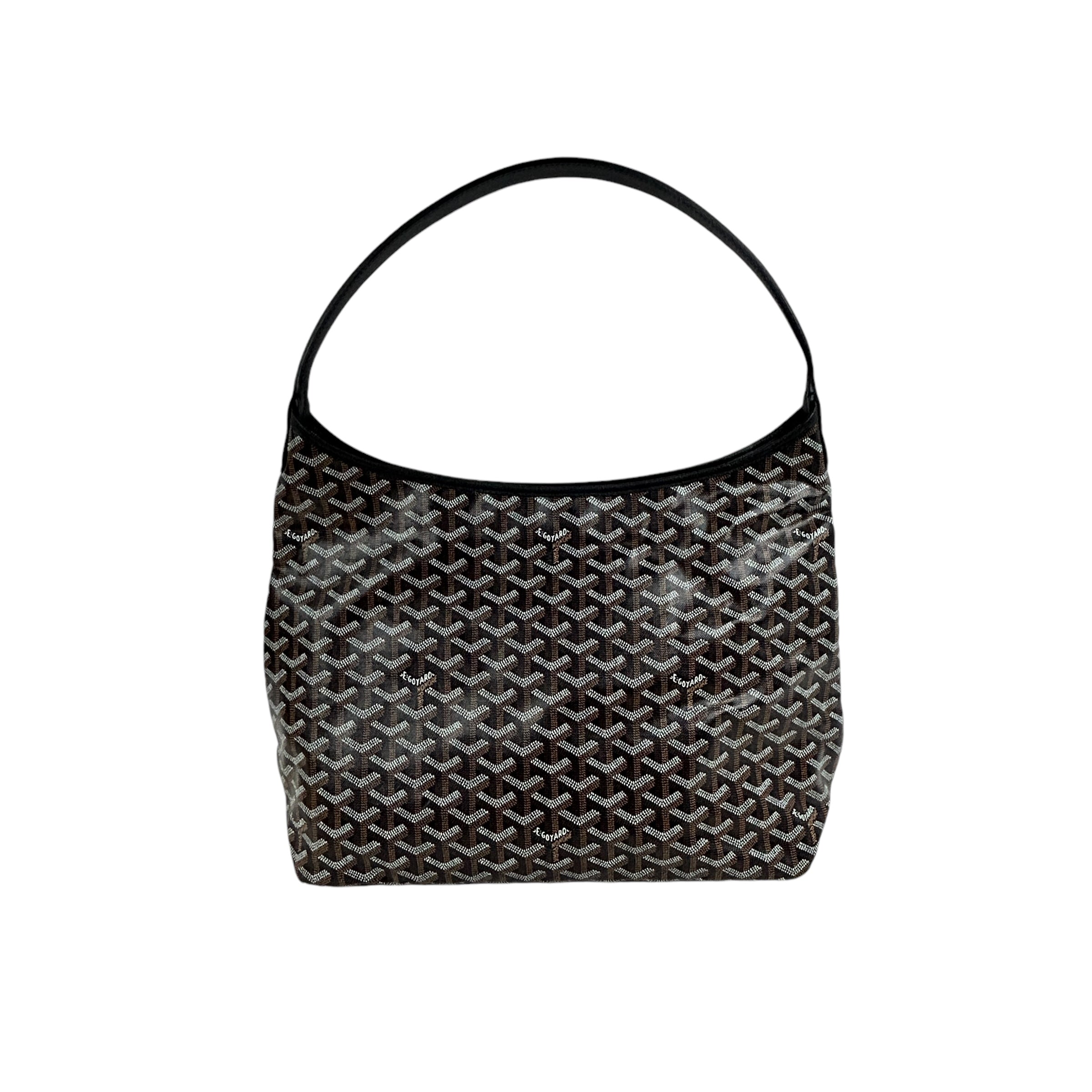 Goyardine Black Hoheme Hobo Bag w/SHW