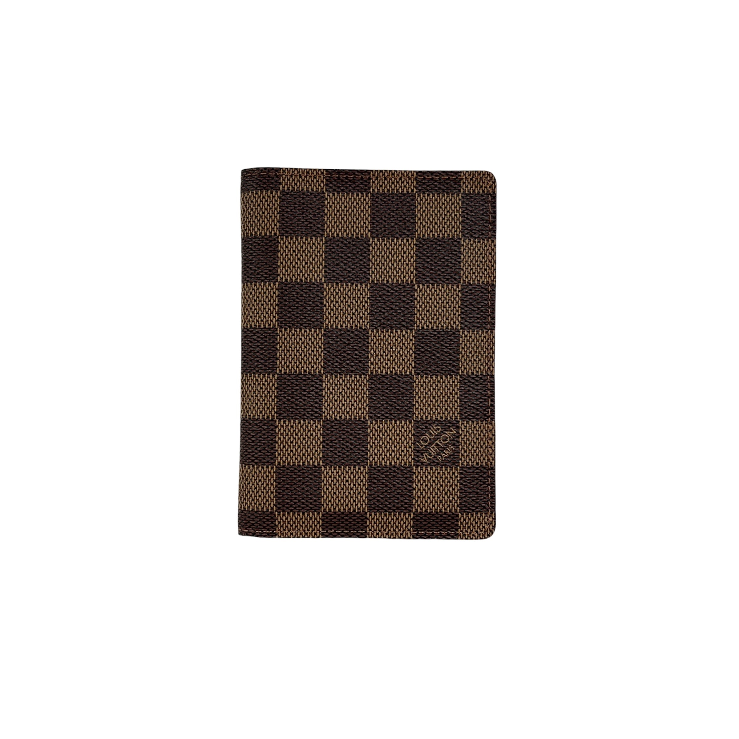 Damier Ebene Passport Cover Wallet