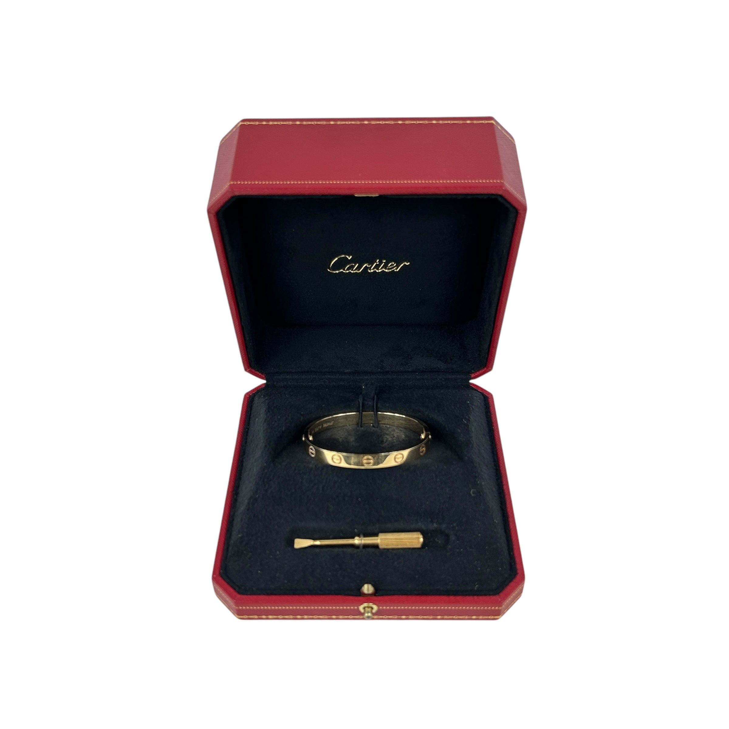 18K Yellow Gold Classic Model Love Bangle