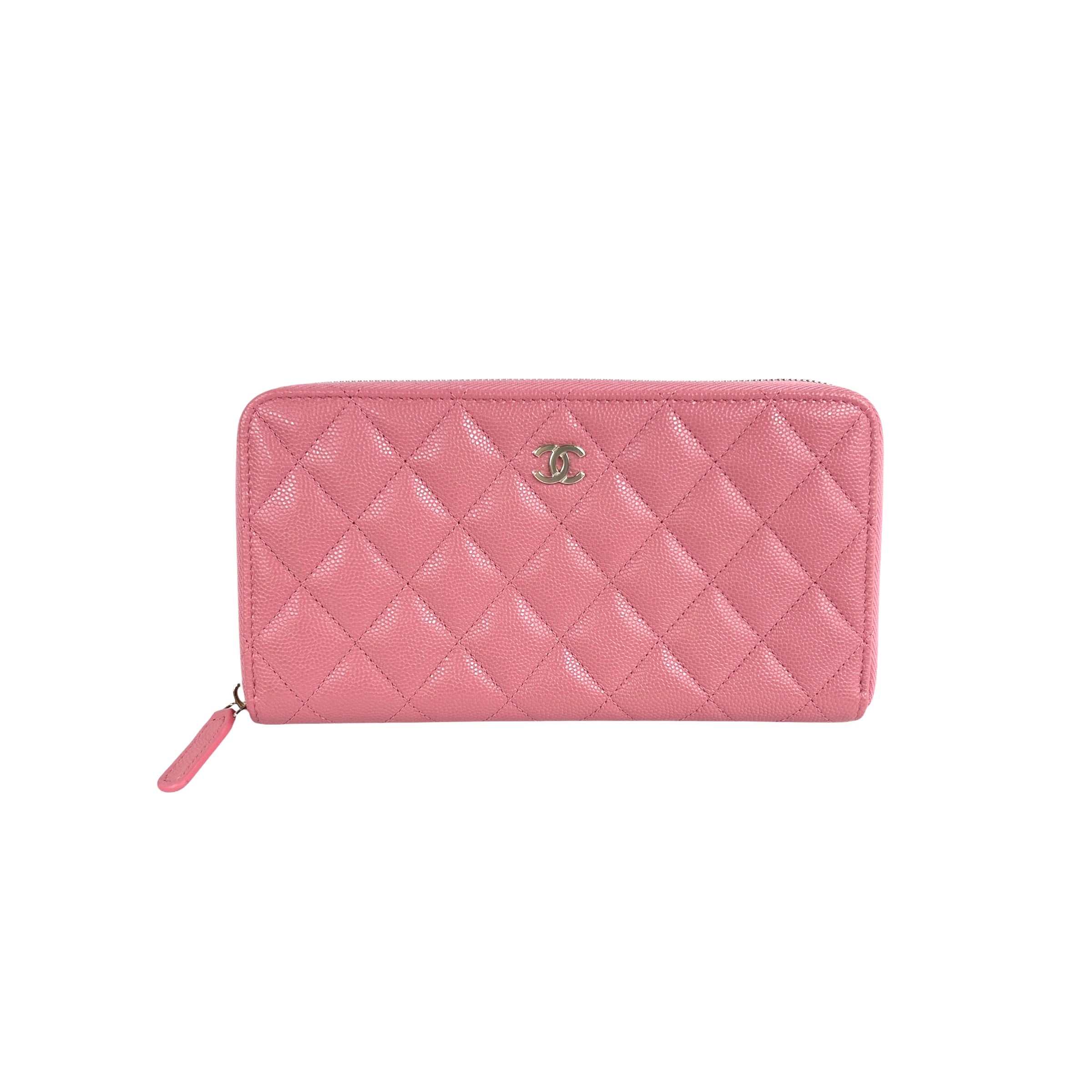 Pink Caviar Long Zippy Wallet