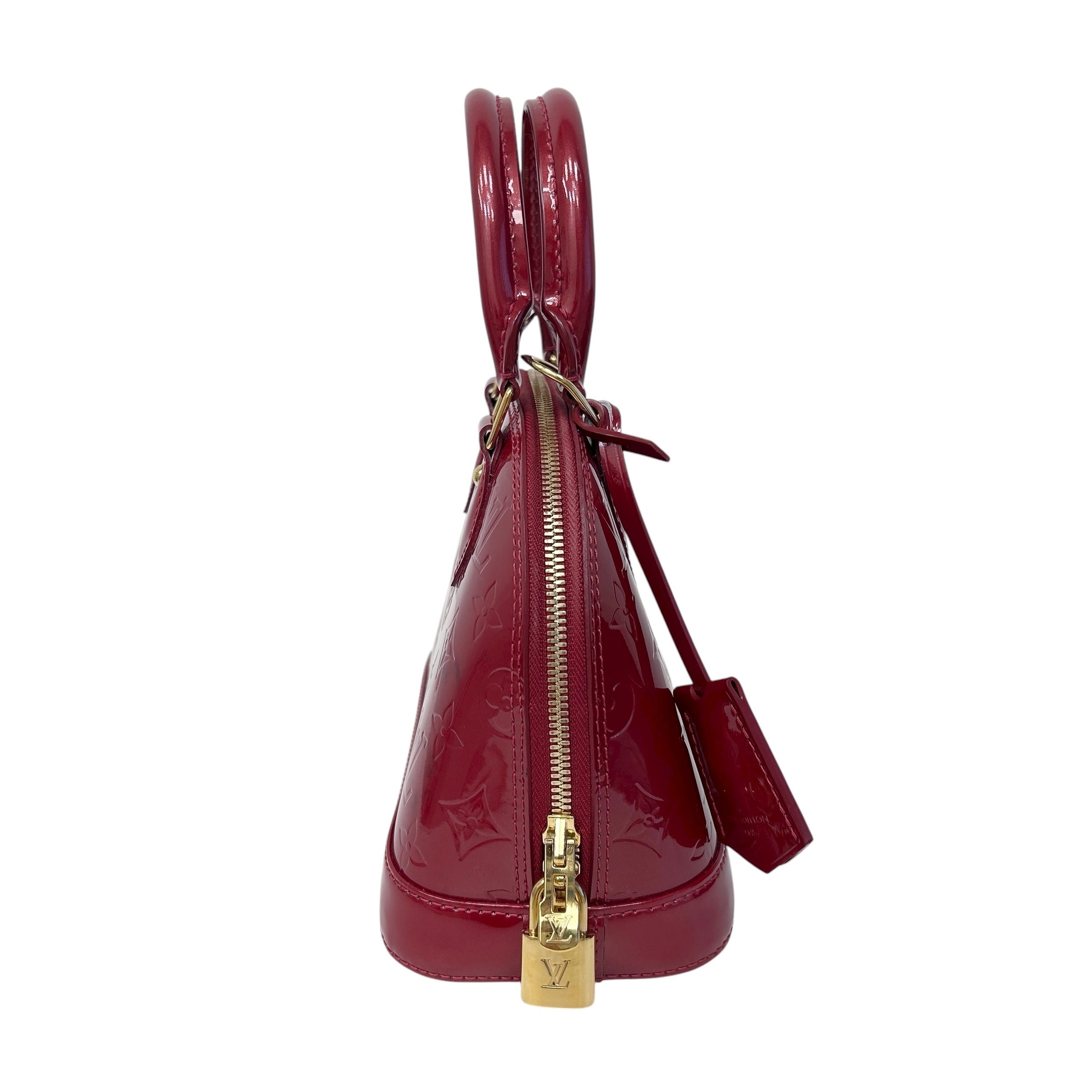 Indian Rose Monogram Vernis Leather Alma BB Bag w/GHW