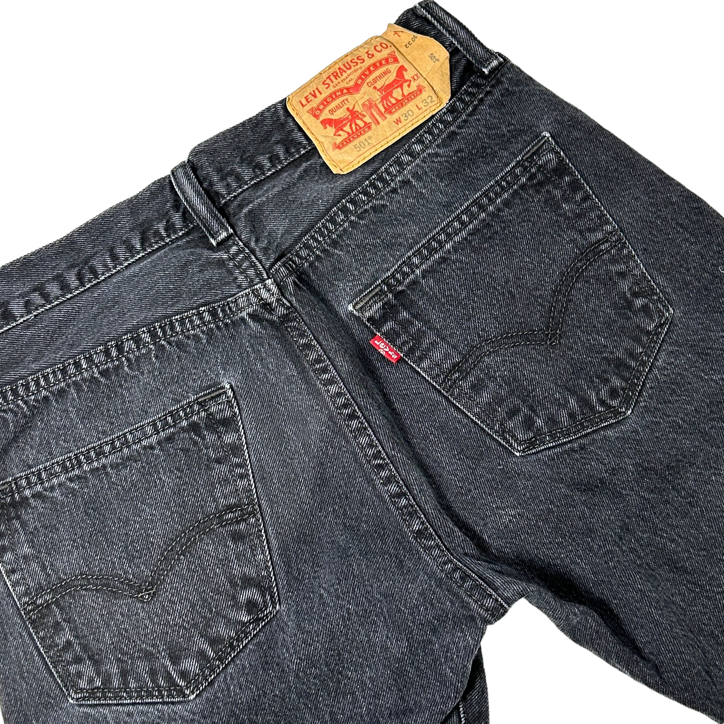 LEVI'S Black Straight Leg Fit Denim Jeans