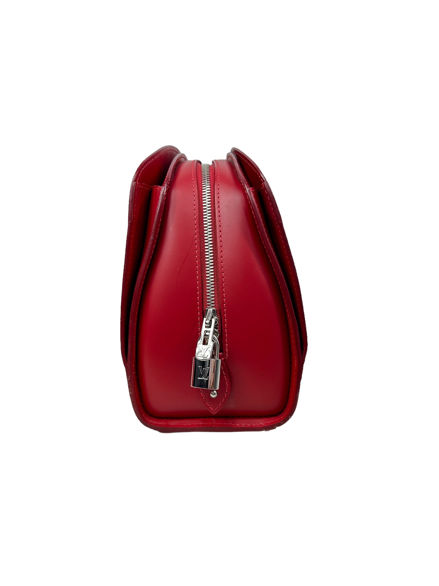 Red Epi Leather Pont Neuf Bag w/SHW