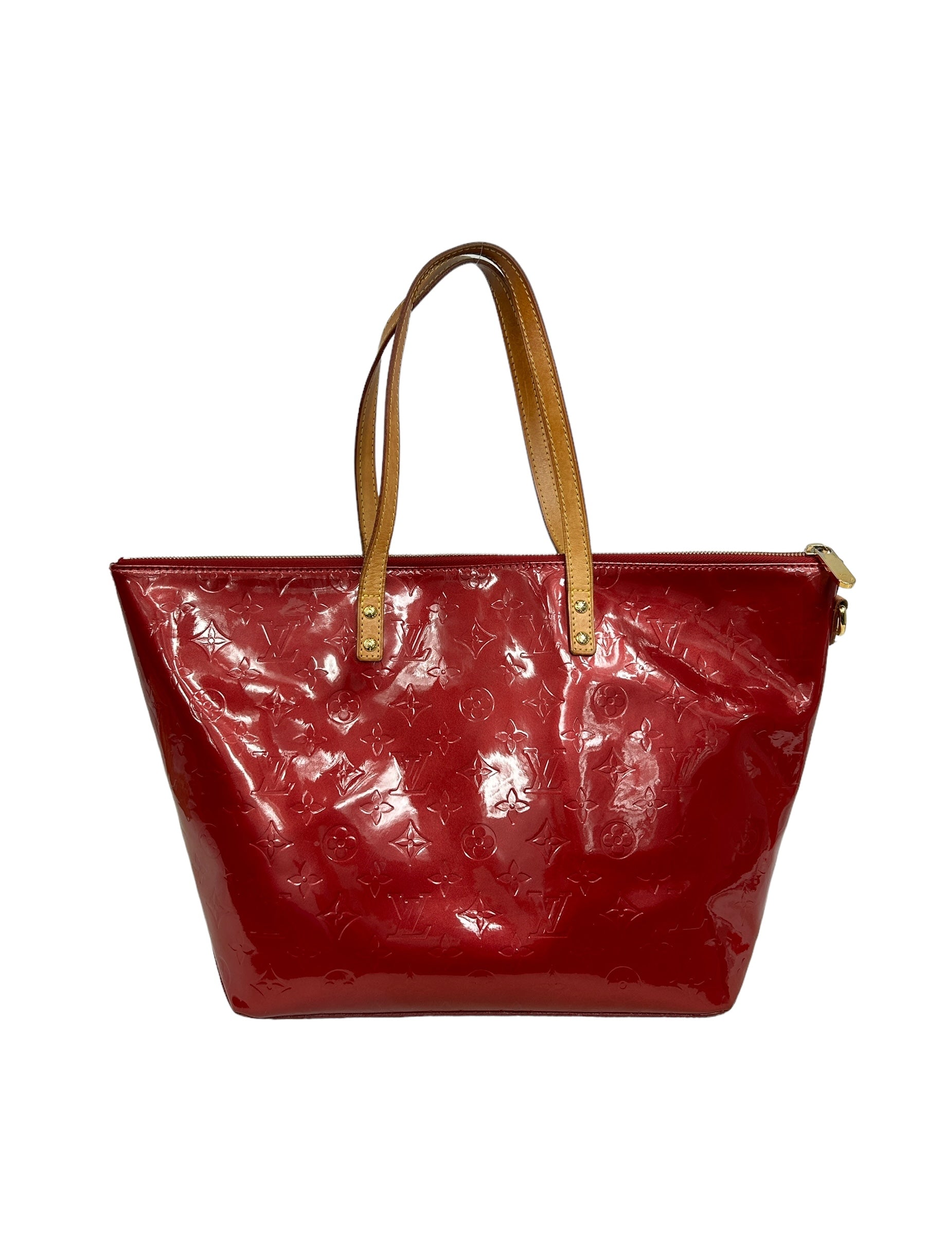 Red Patent Empriente Leather Tote W/GHW