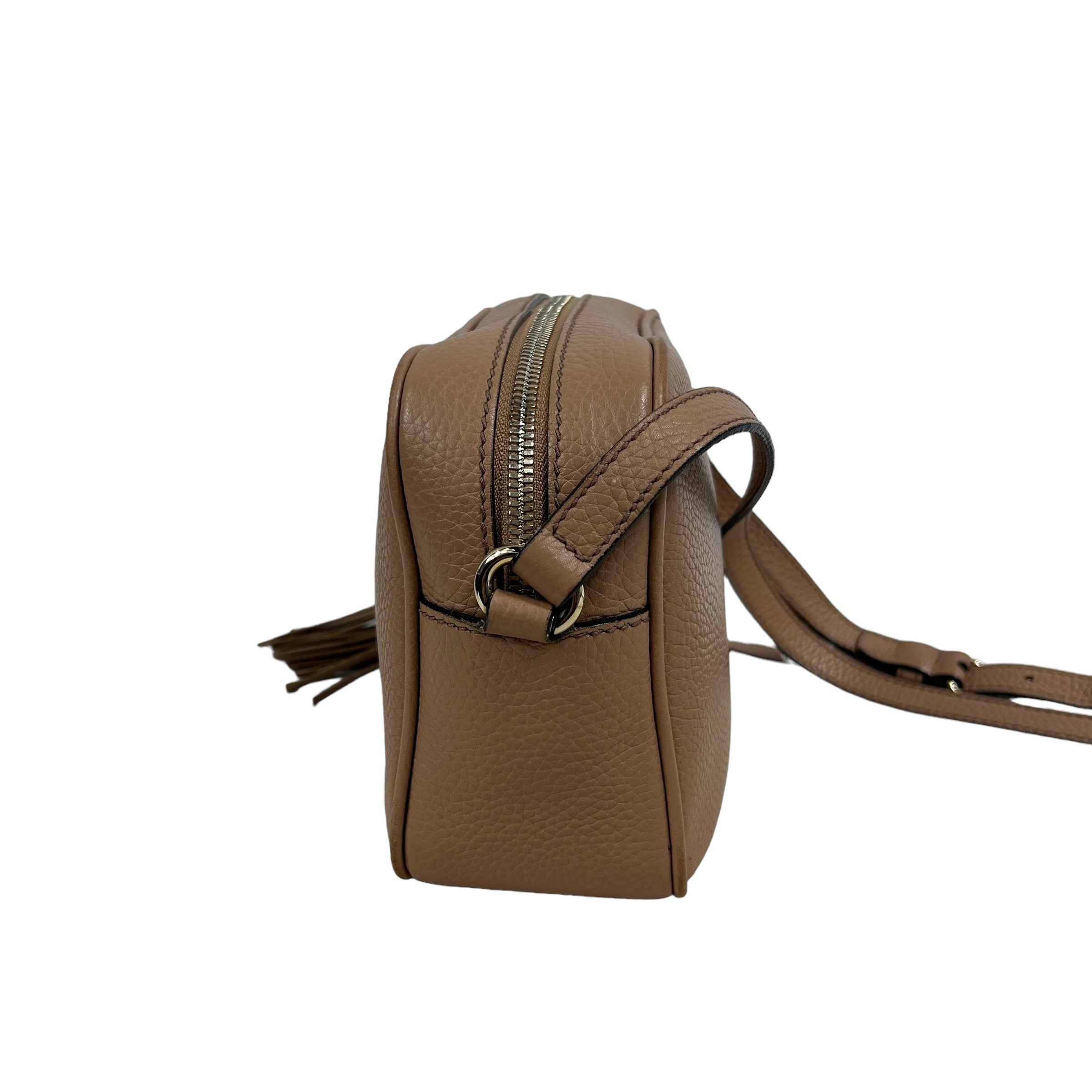 Grained Beige Leather Soho Bag w/GHW