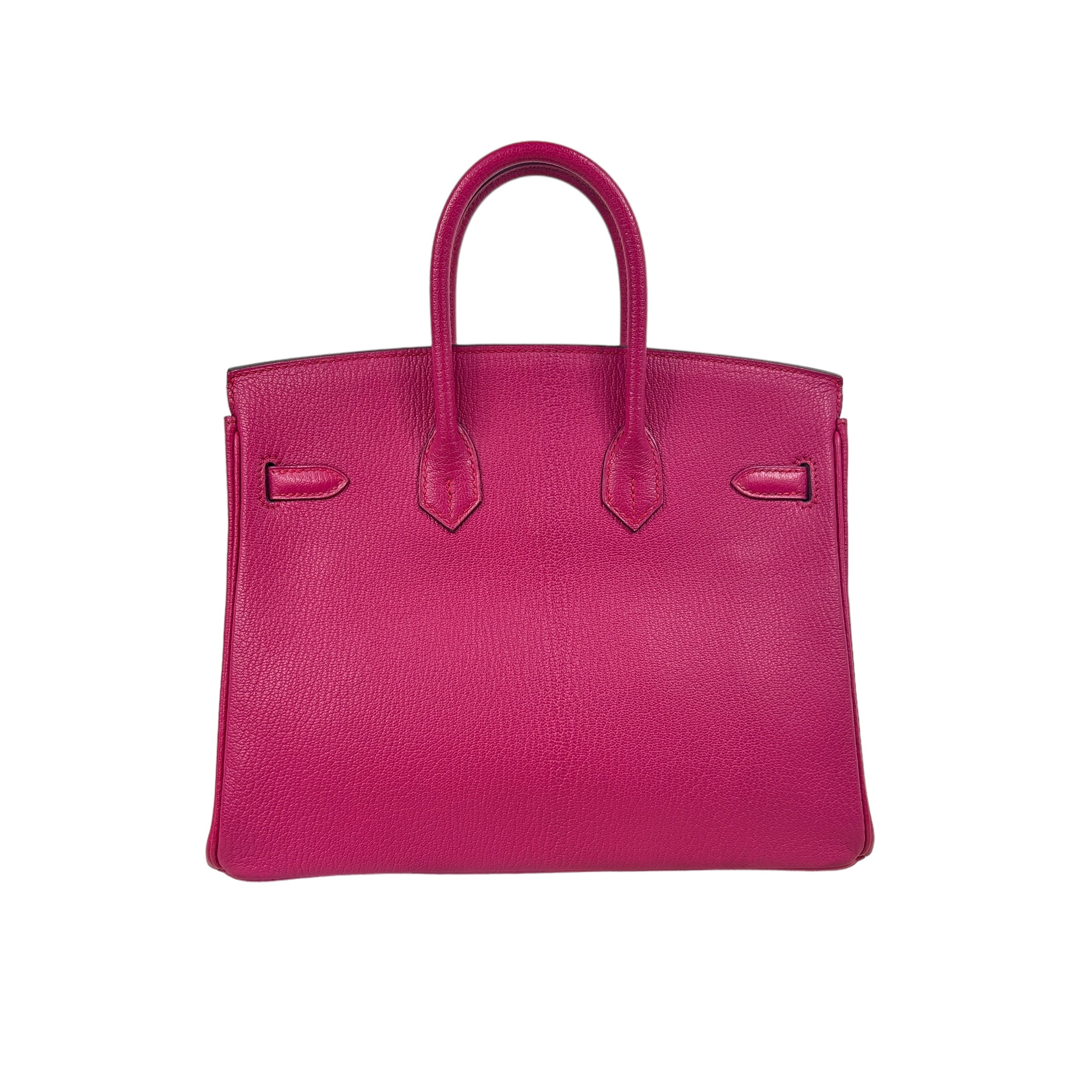 Rose Shocking Chevre Leather Birkin 25 W/GHW