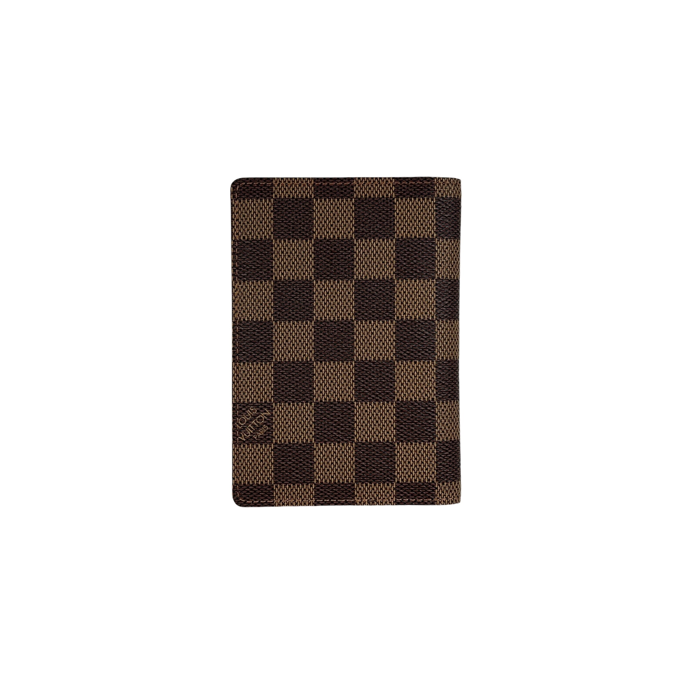 Damier Ebene Passport Cover Wallet