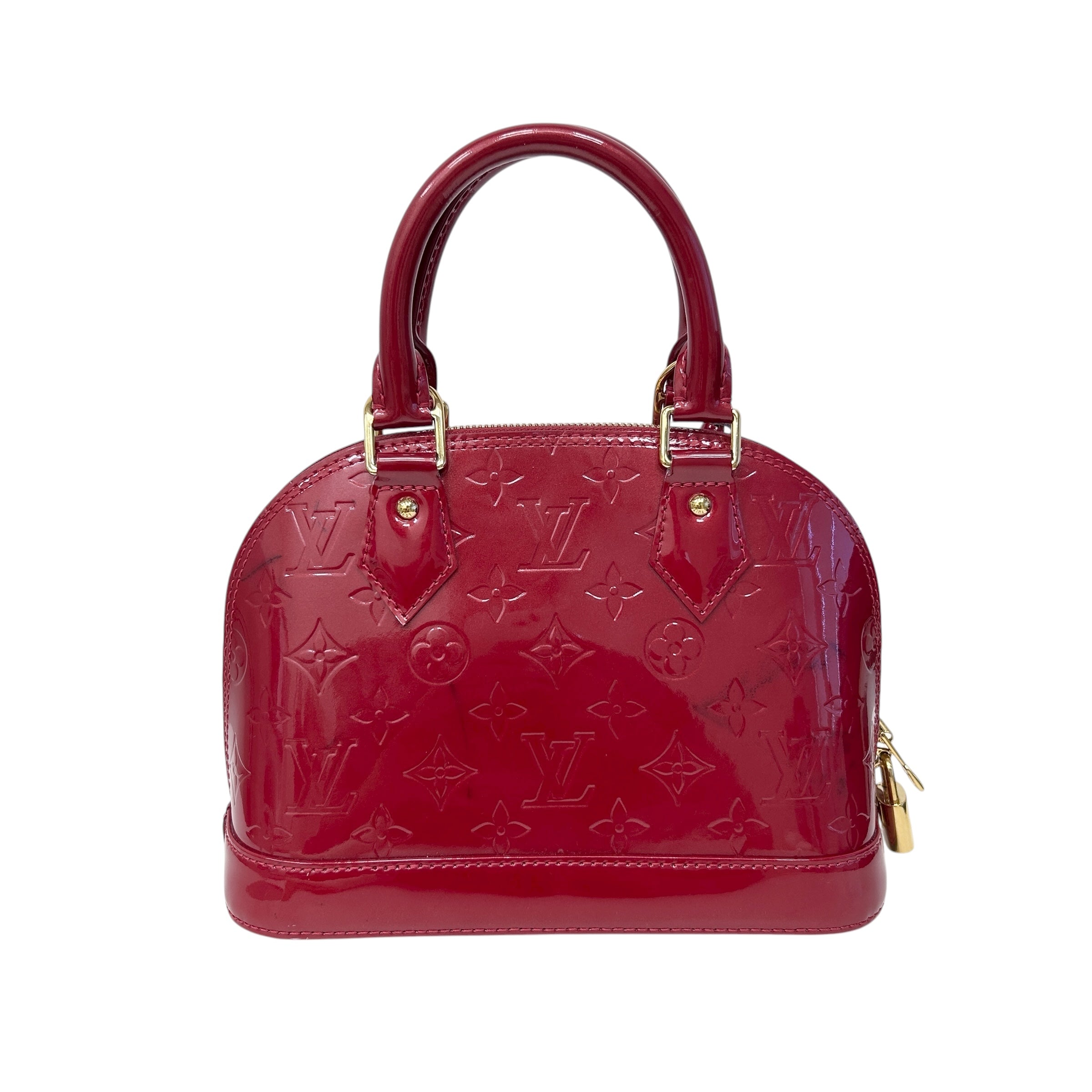 Indian Rose Monogram Vernis Leather Alma BB Bag w/GHW