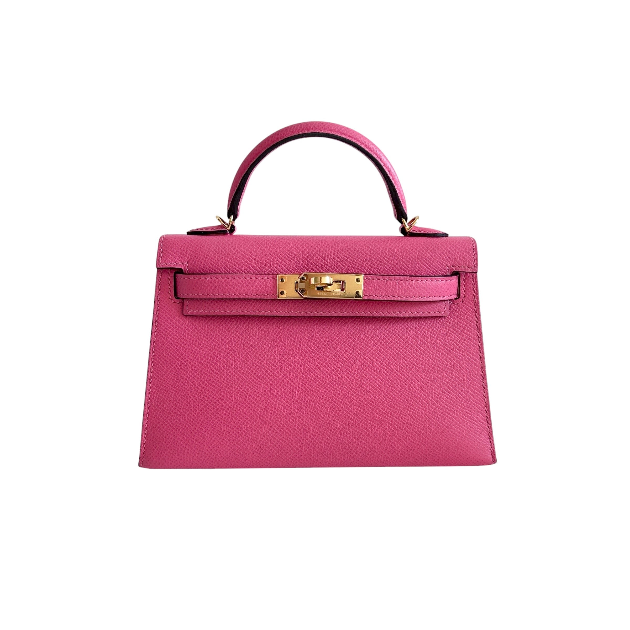 Rose Lipstick Epsom Mini Kelly w/GHW