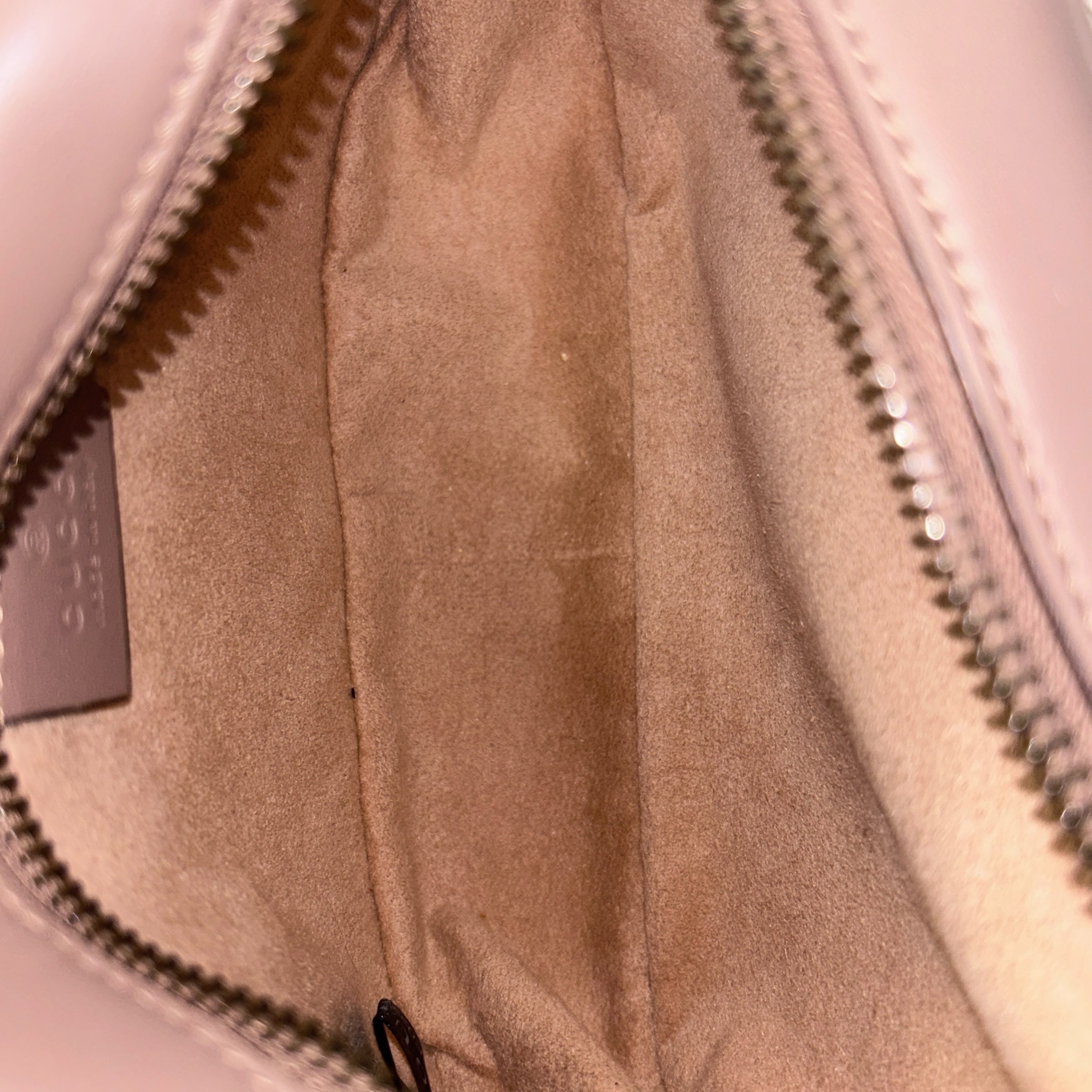 Taupe Quilted Leather Marmont Mini Camera Bag w/GHW