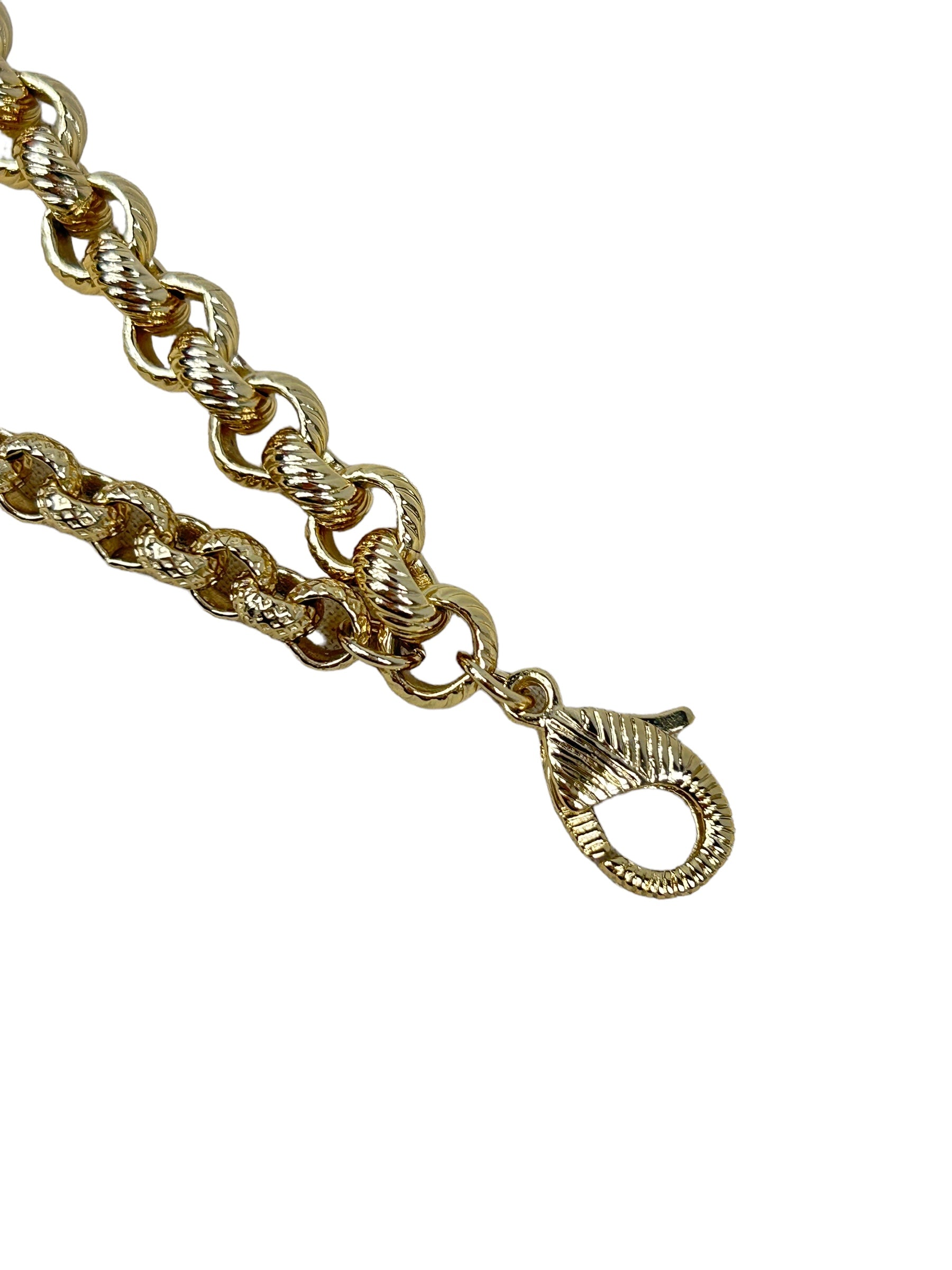 Limited Edition Gold Plated & Crystal Chanel Logo Chain Belt