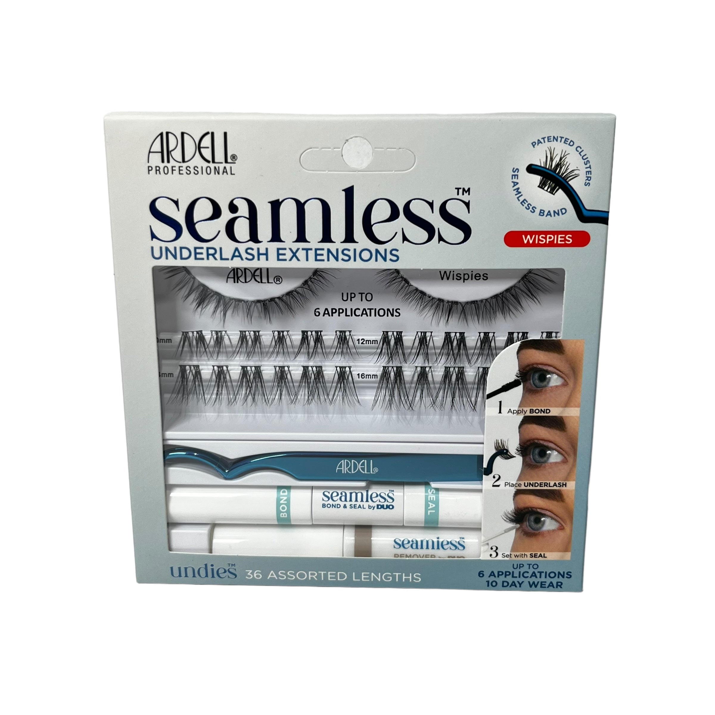 ARDELL Seamless Under Lash Extension Set of 8 Packages w/ Glue & Remover