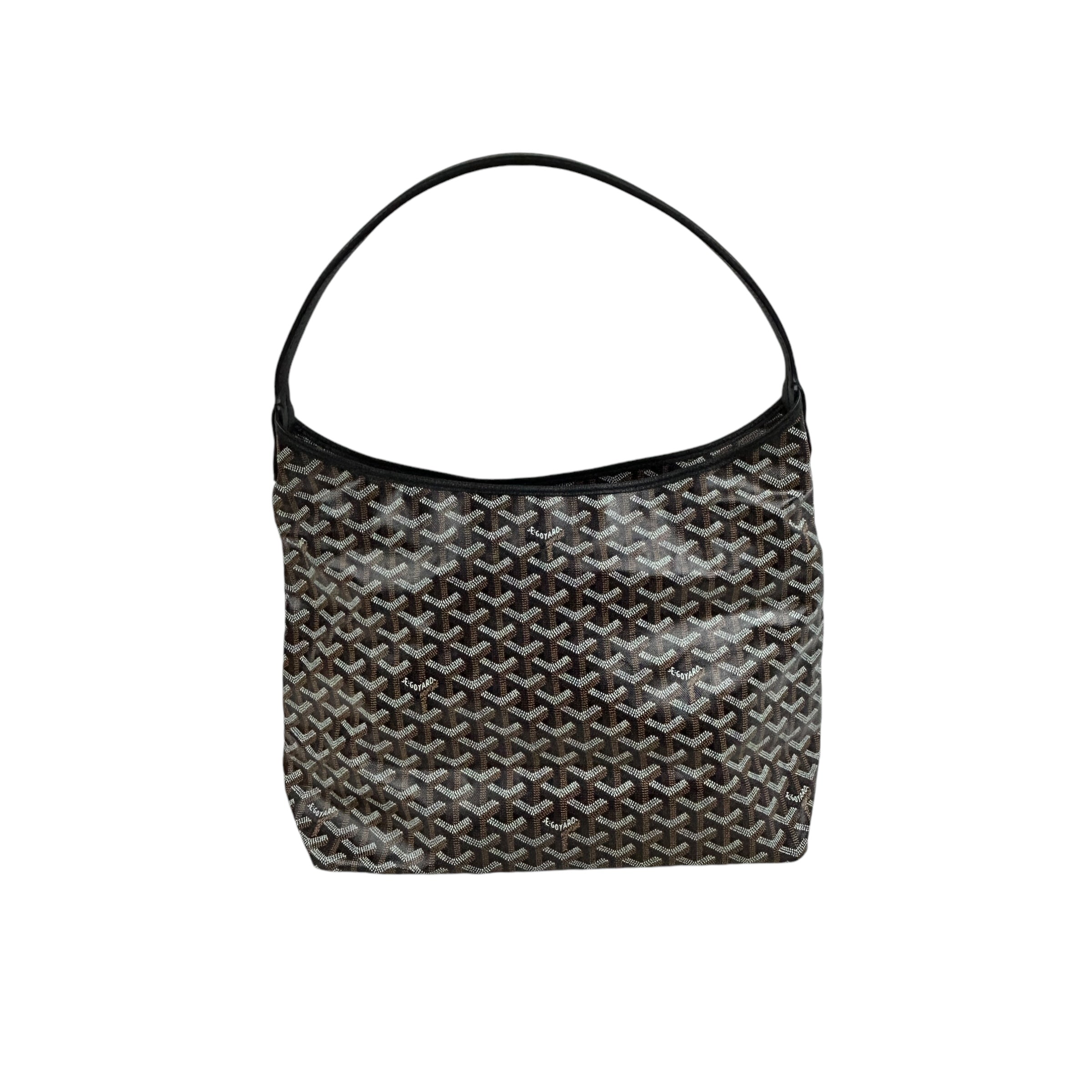 Goyardine Black Hoheme Hobo Bag w/SHW