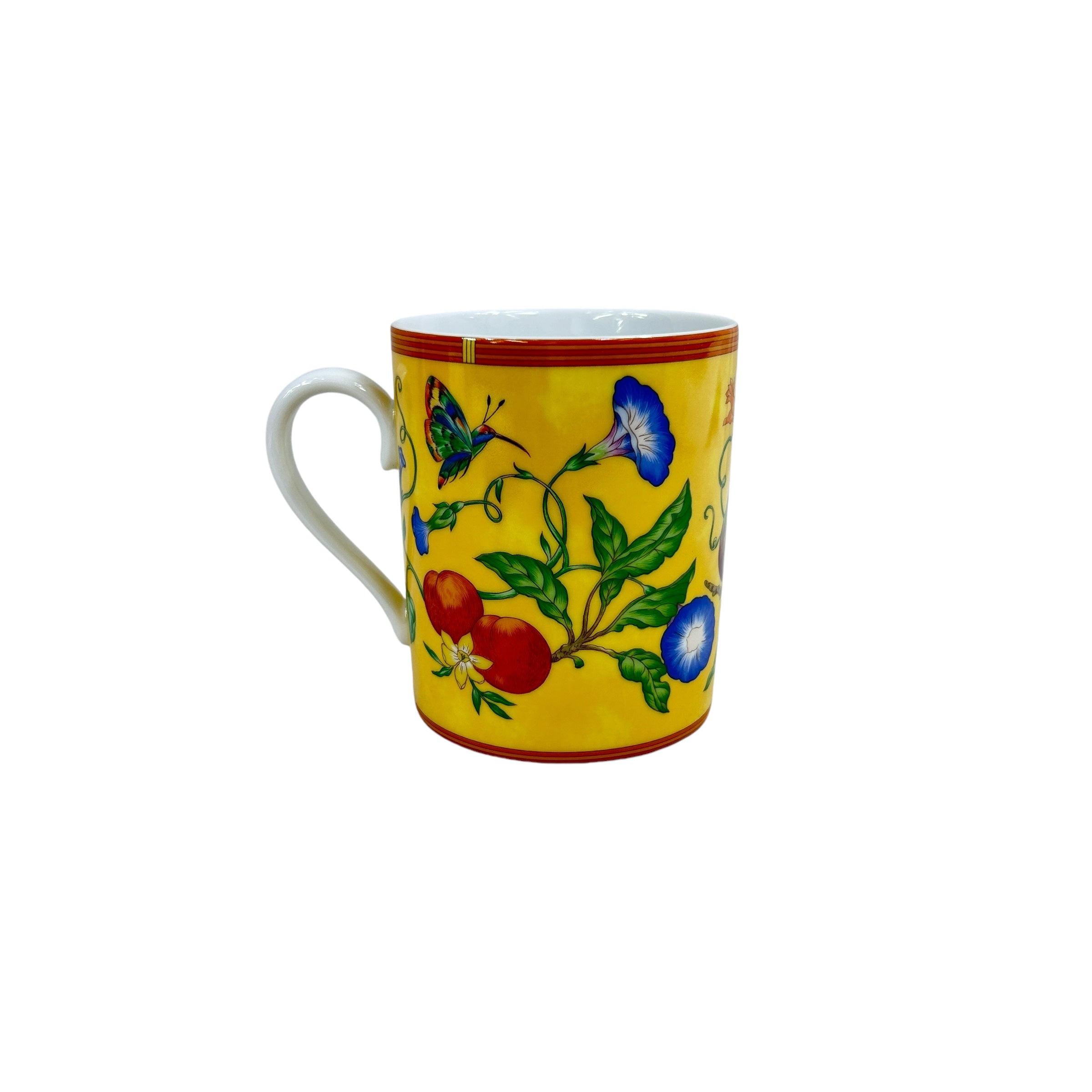 Yellow/Green/Orange “La Siesta Hermes” Porcelain Mug