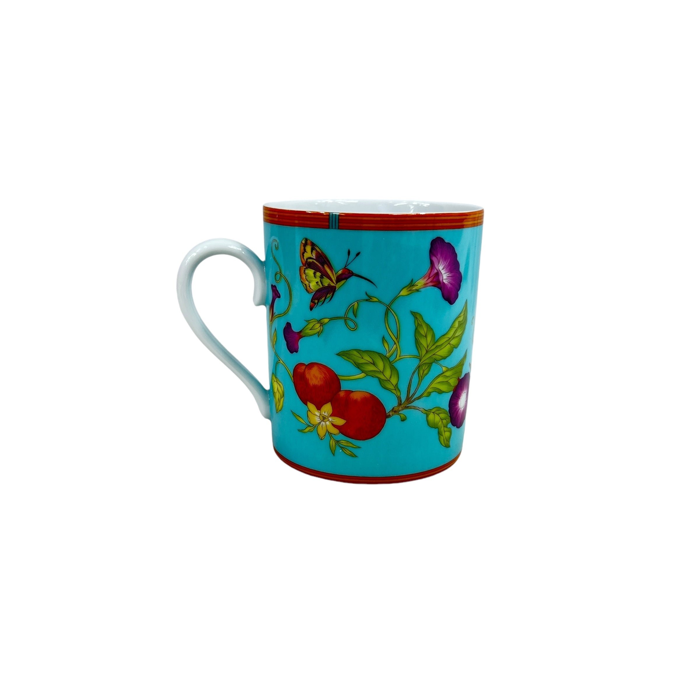 Blue/Green/Orange “Siesta Island” Porcelain Mug