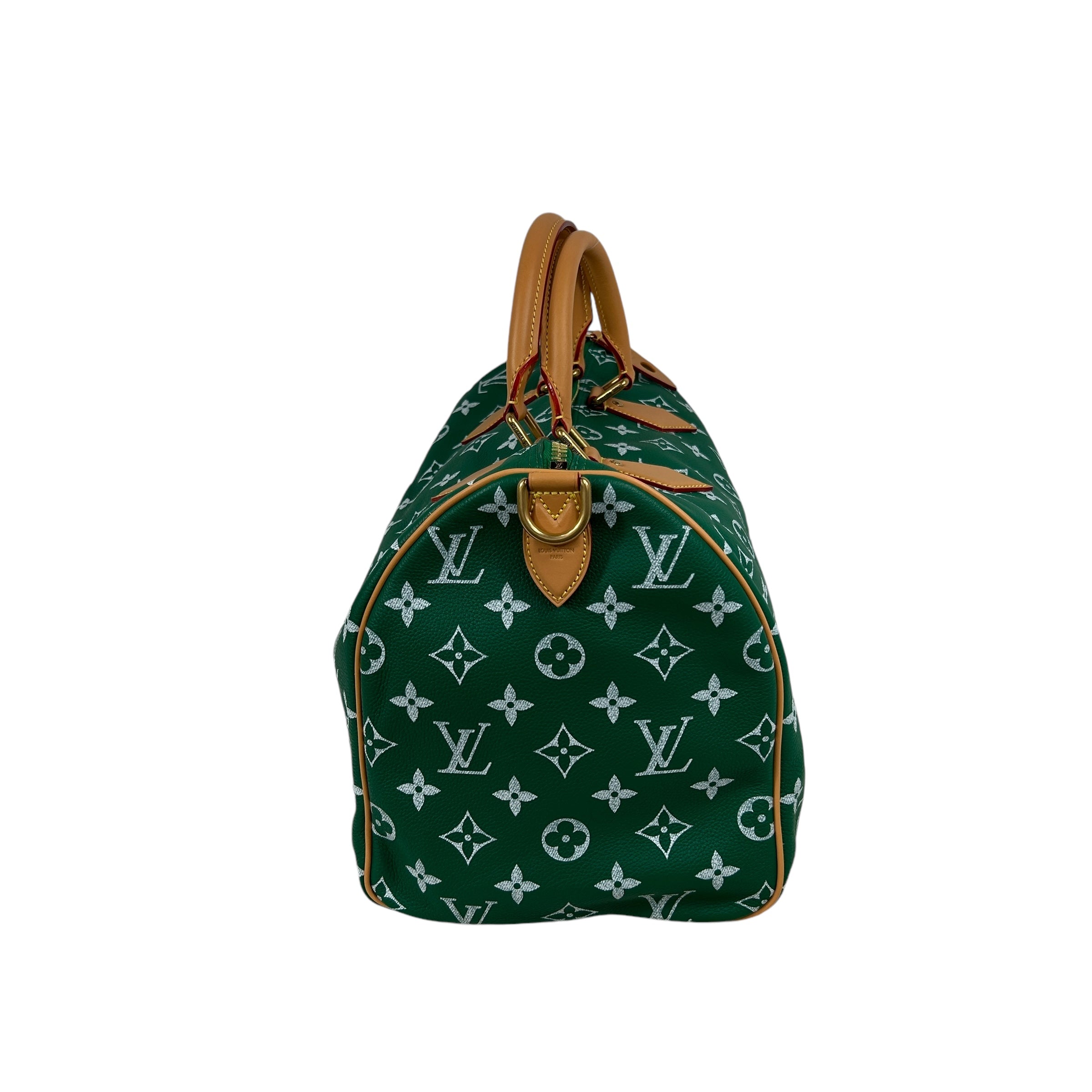 P9 Green Monogram Coated Canvas/Calfskin Leather Bandouliere 40 w/GHW