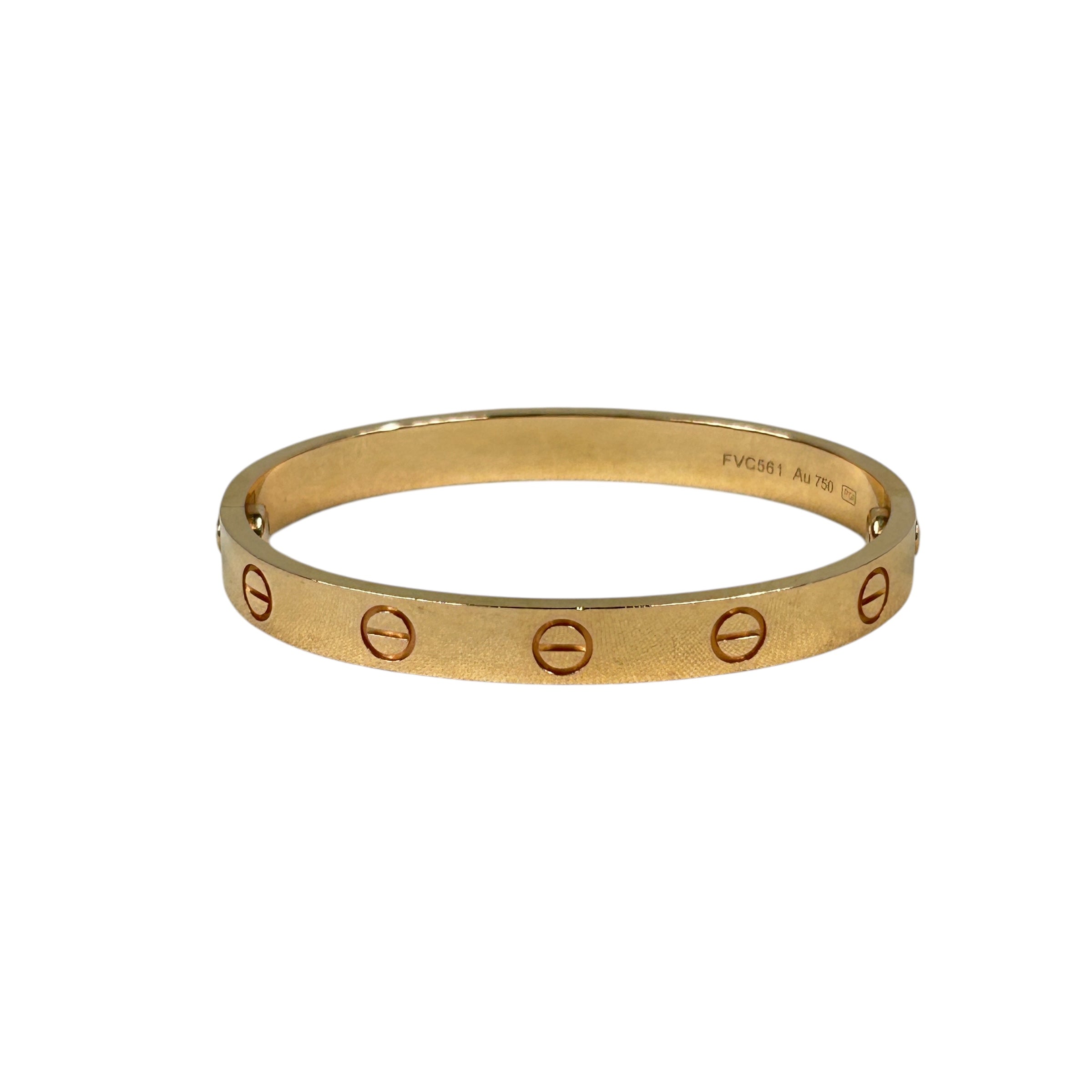 18K Rose Gold Classic Model Love Bangle