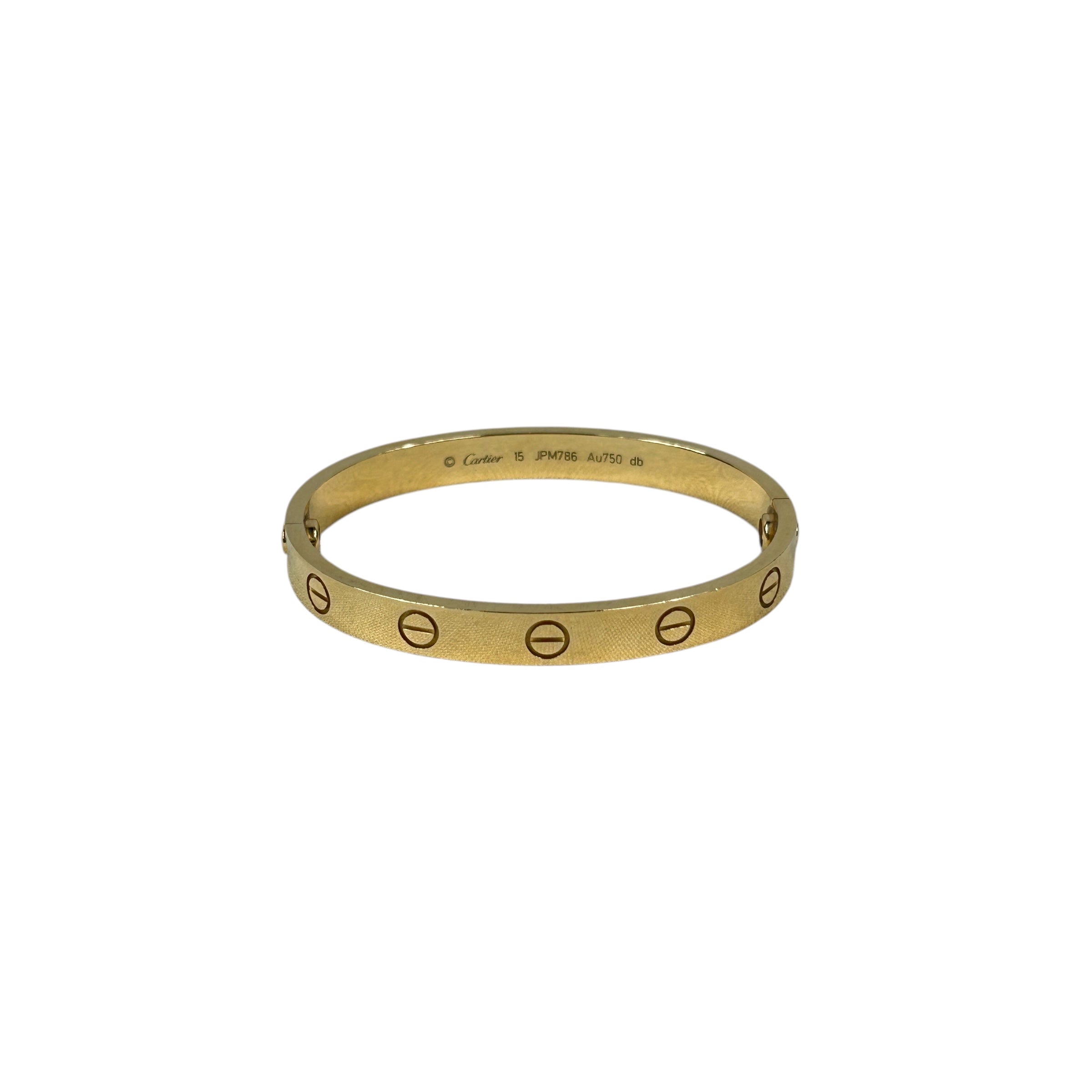 18K Yellow Gold Classic Model Love Bangle