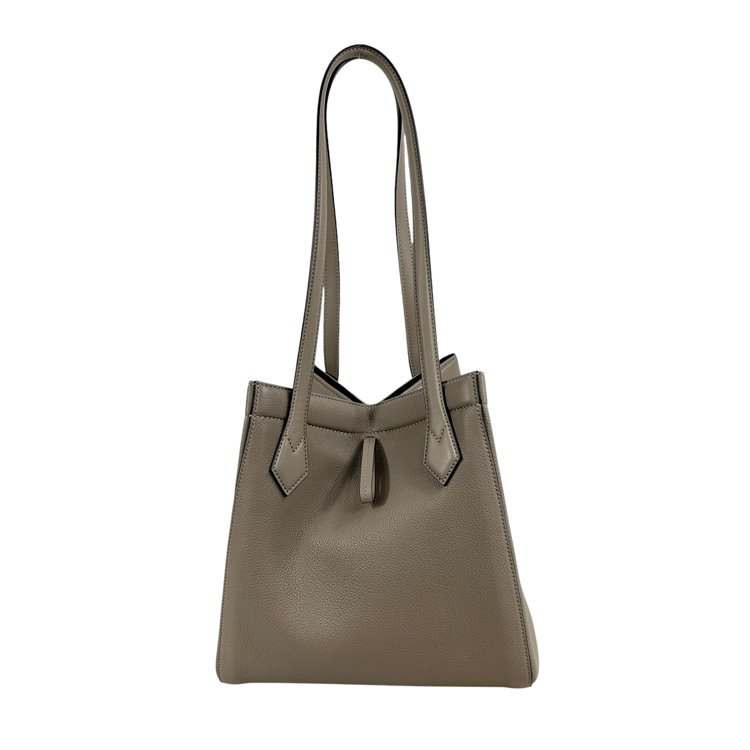 Taupe Dove Grey Origami Medium Tote Bag