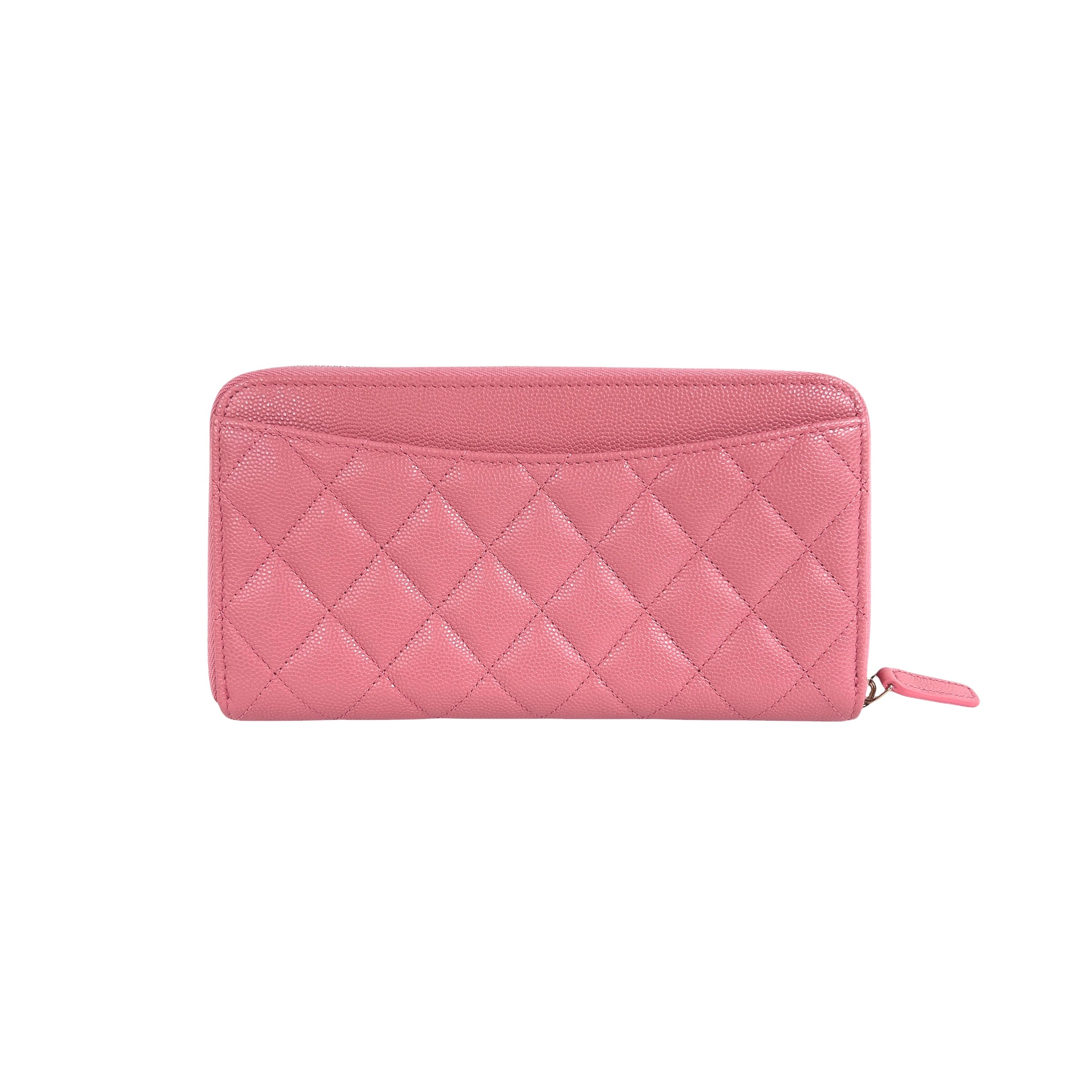 Pink Caviar Long Zippy Wallet