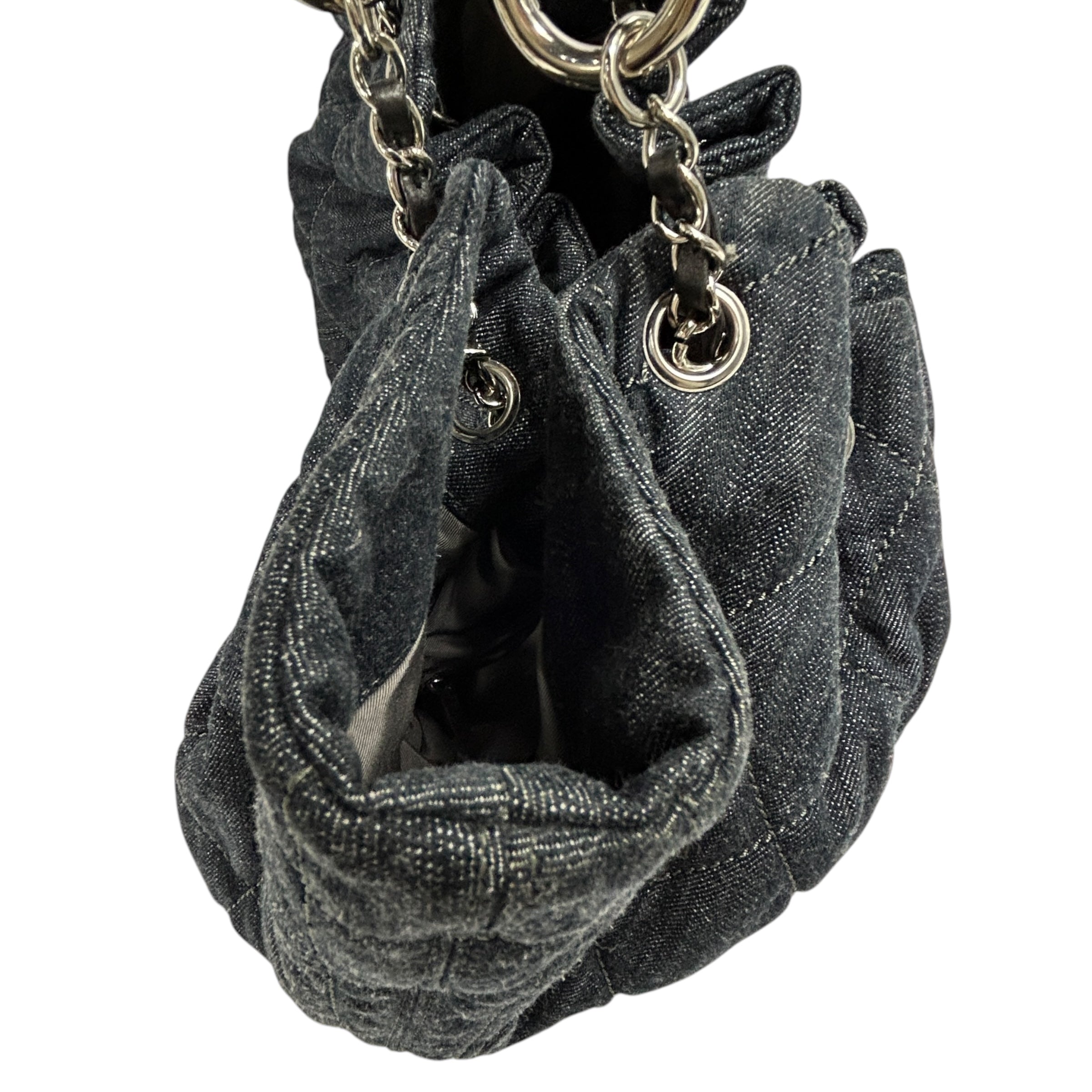 Dark Denim Large Hobo Bag w/SHW