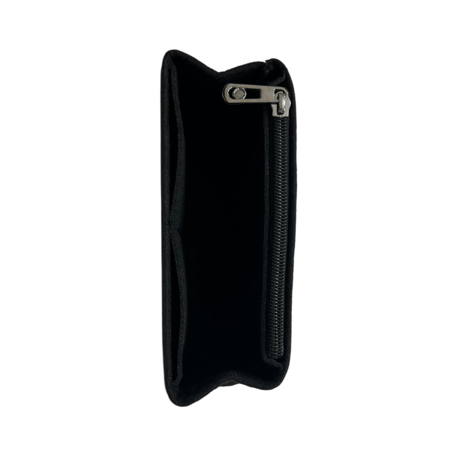 Black Chanel Rectangular Mini Felt Bag Insert/Organizer
