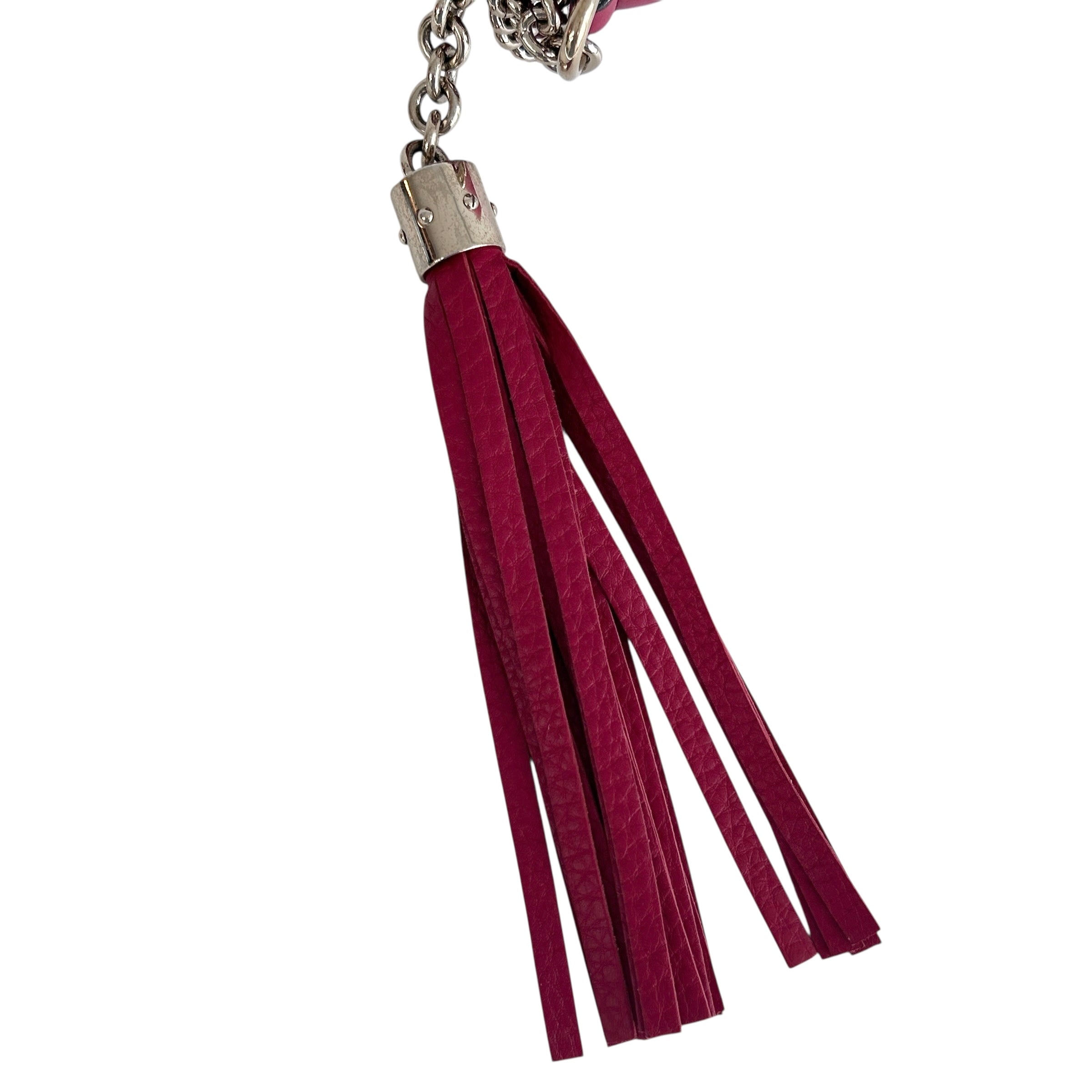 Red Mini Soho Chain Crossbody Bag w/GHW