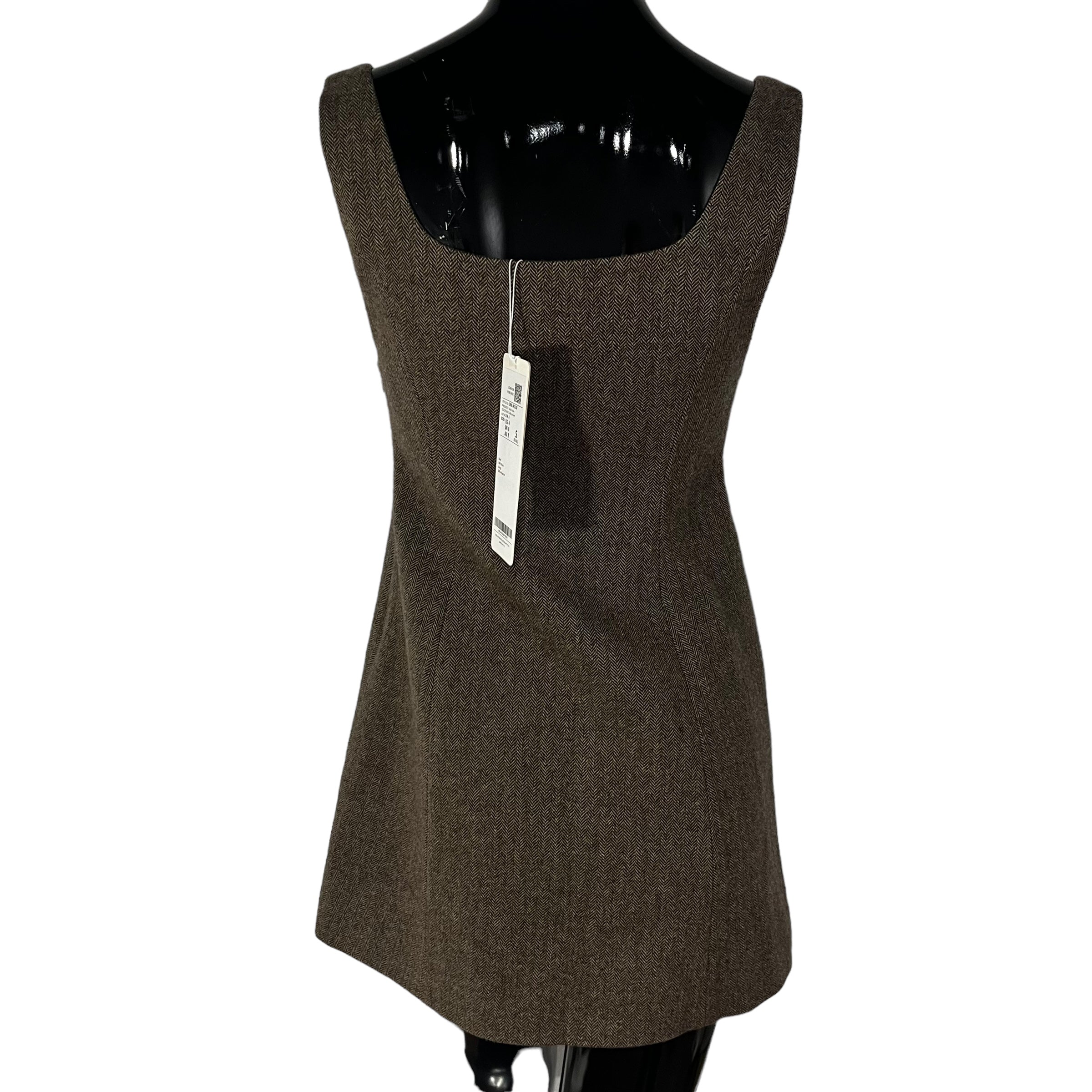 GOELIA Retro Washable Woolen Tank Dress