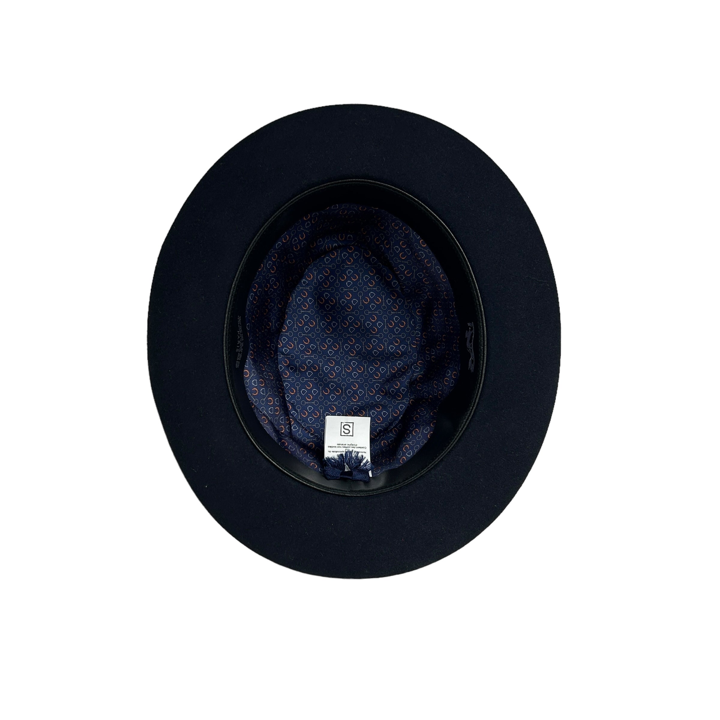 Navy Wool Fedora Hat