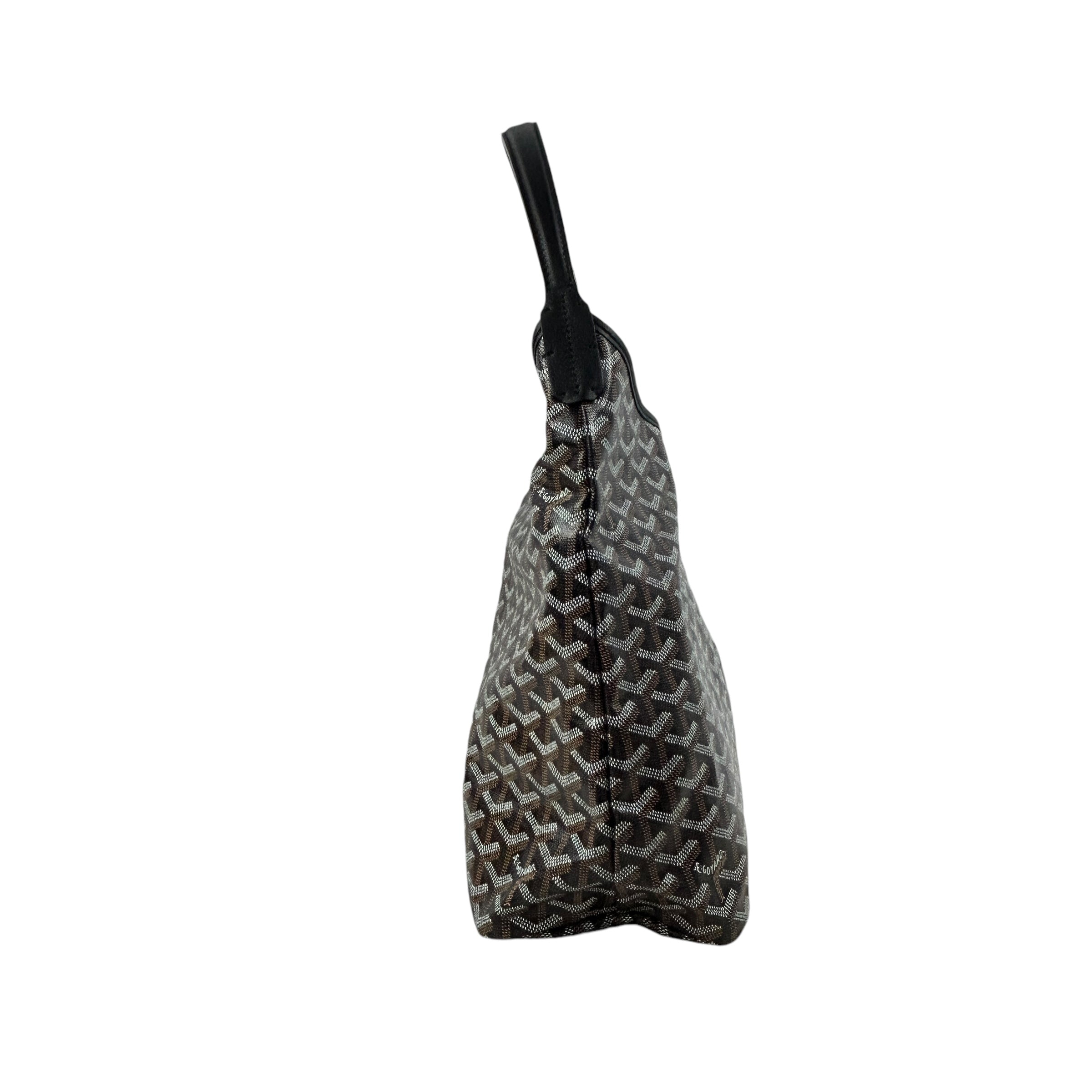 Goyardine Black Hoheme Hobo Bag w/SHW