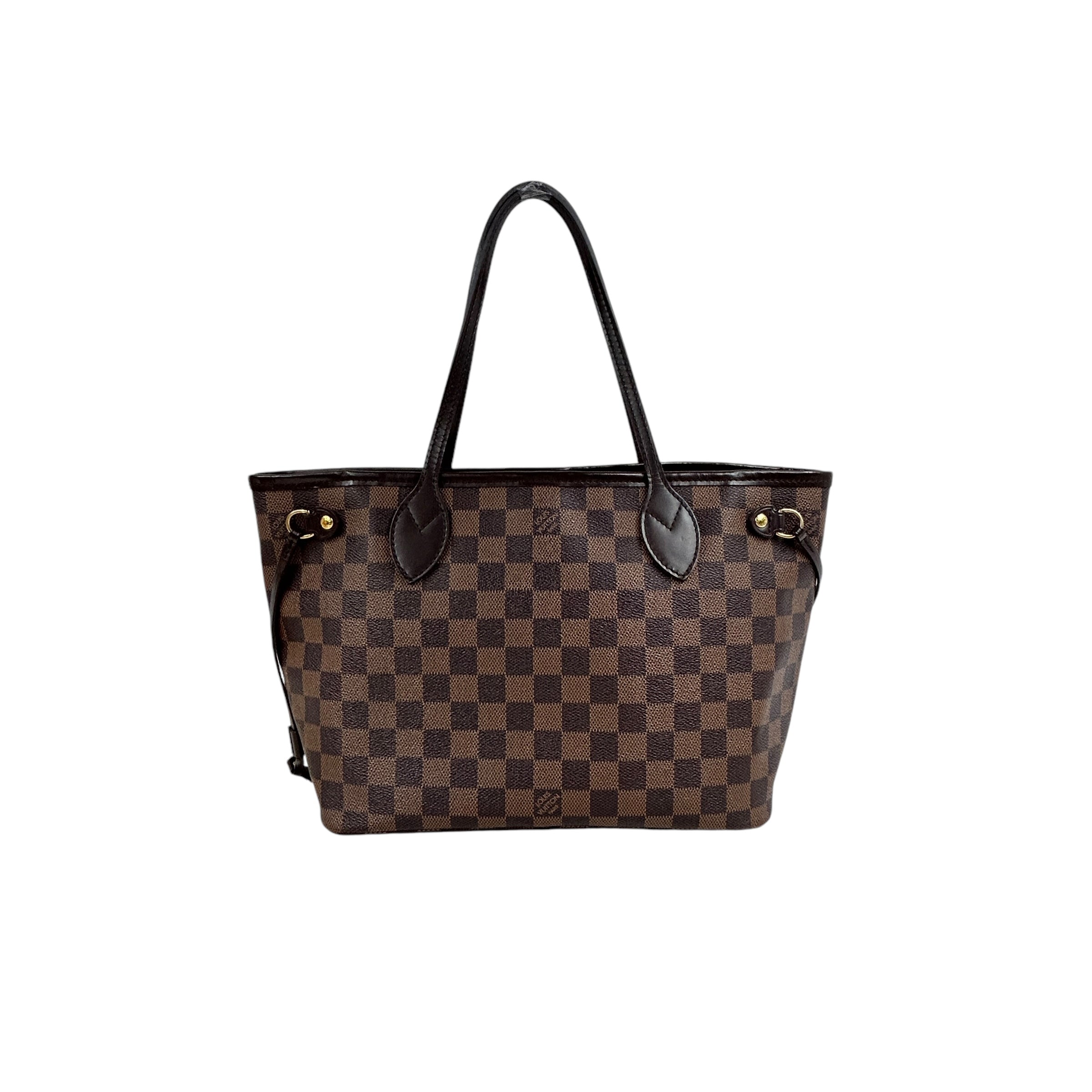 Damier Ebene Coated Canvas Neverfull PM W/GHW