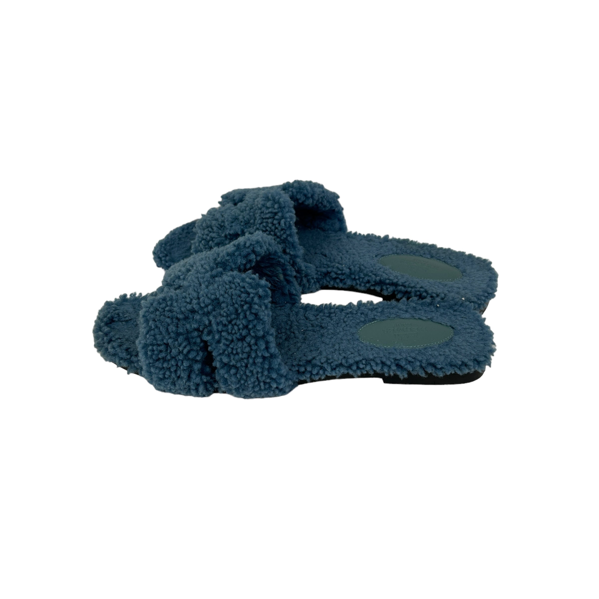 Blue Teddy Oran Sandals