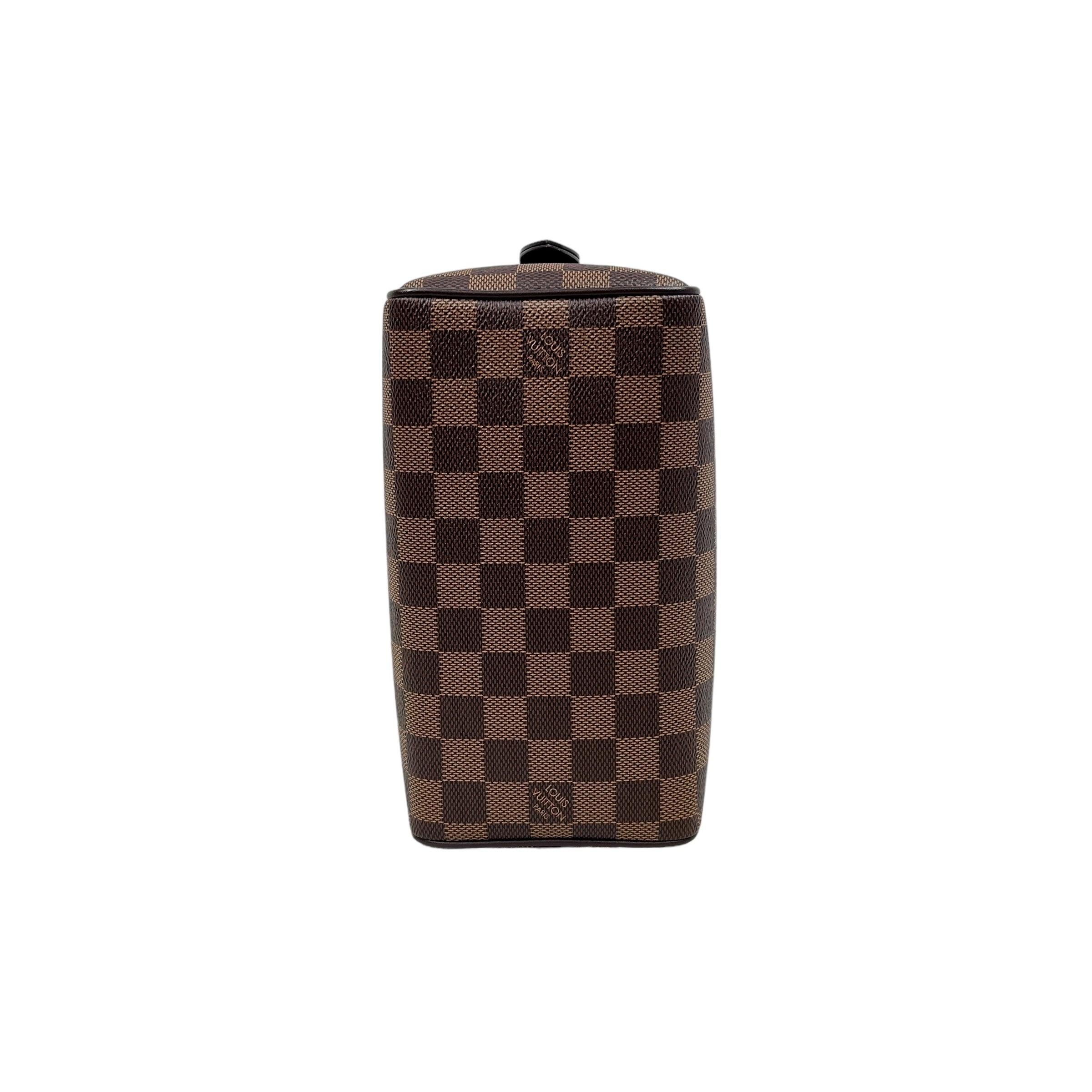 Damier Ebene Coated Canvas Speedy Bandouliere 20 w/GHW