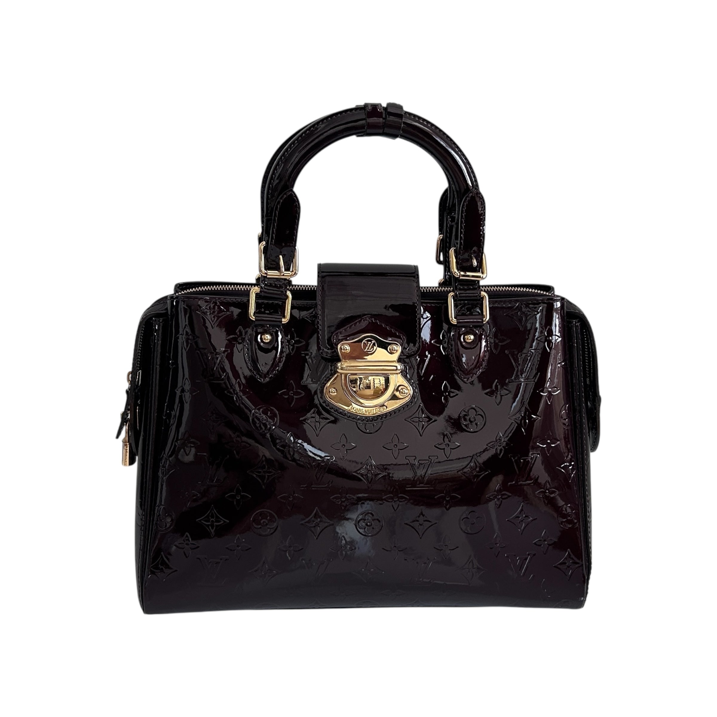 Amarante Monogram Vernis Melrose Bag w/GHW