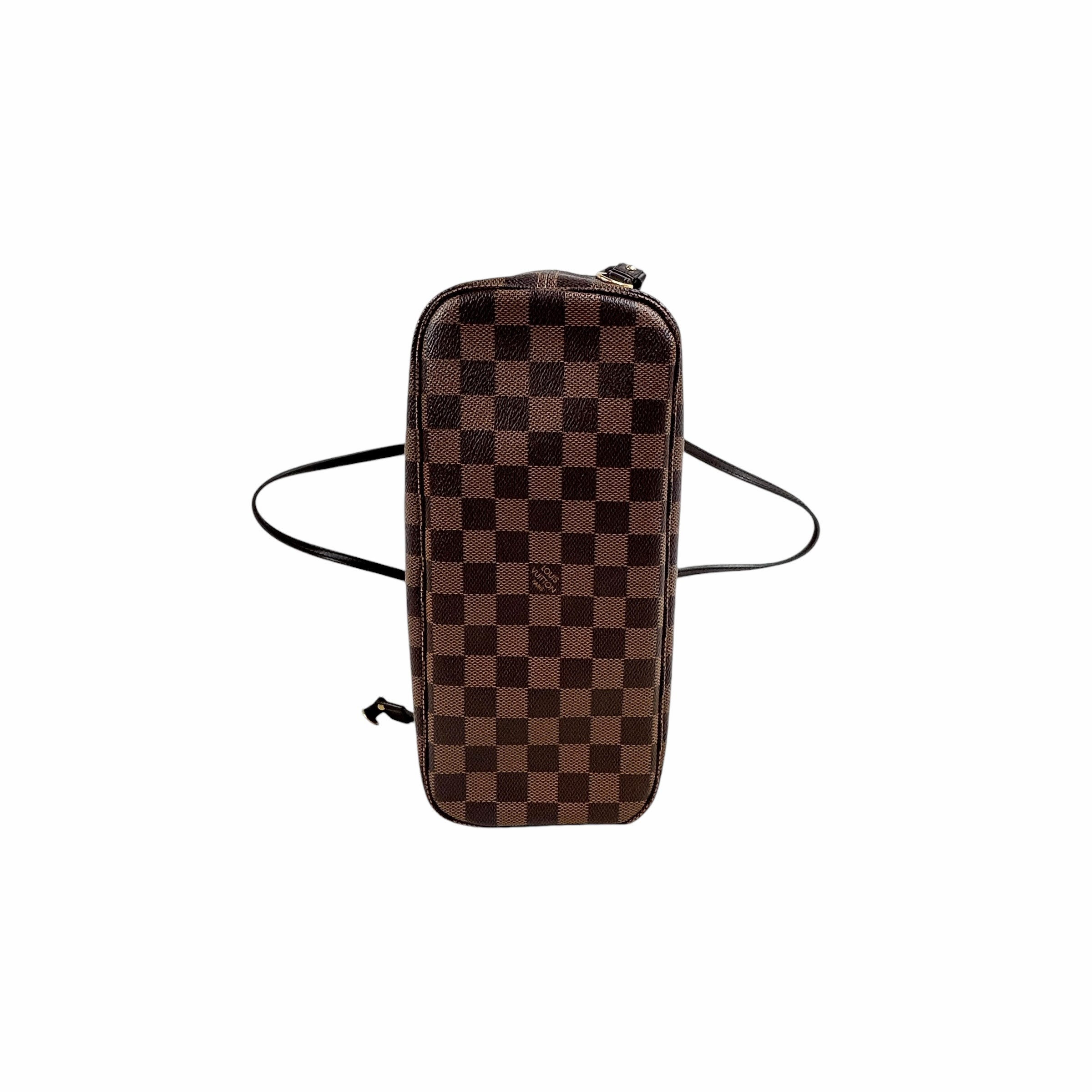 Damier Ebene Coated Canvas Neverfull PM W/GHW