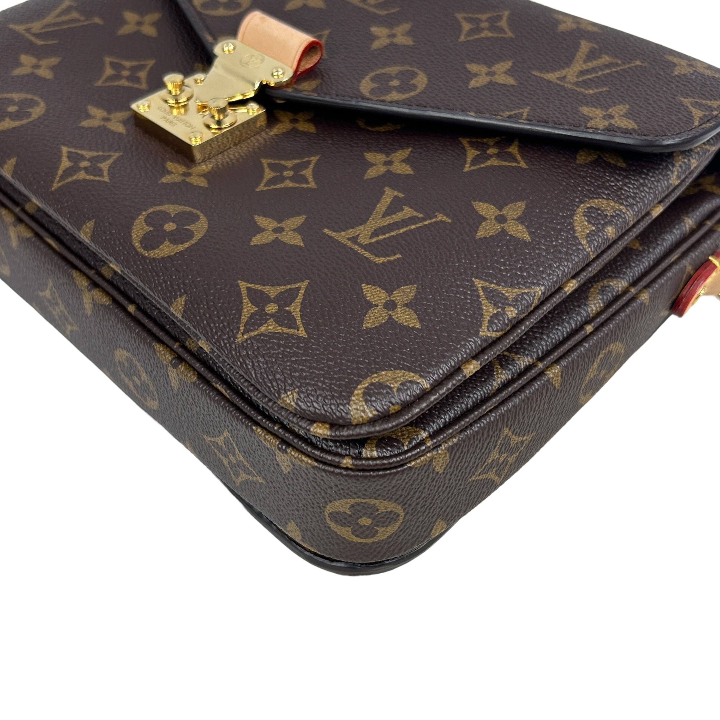 Monogram Coated Canvas Pochette Metis w/GHW