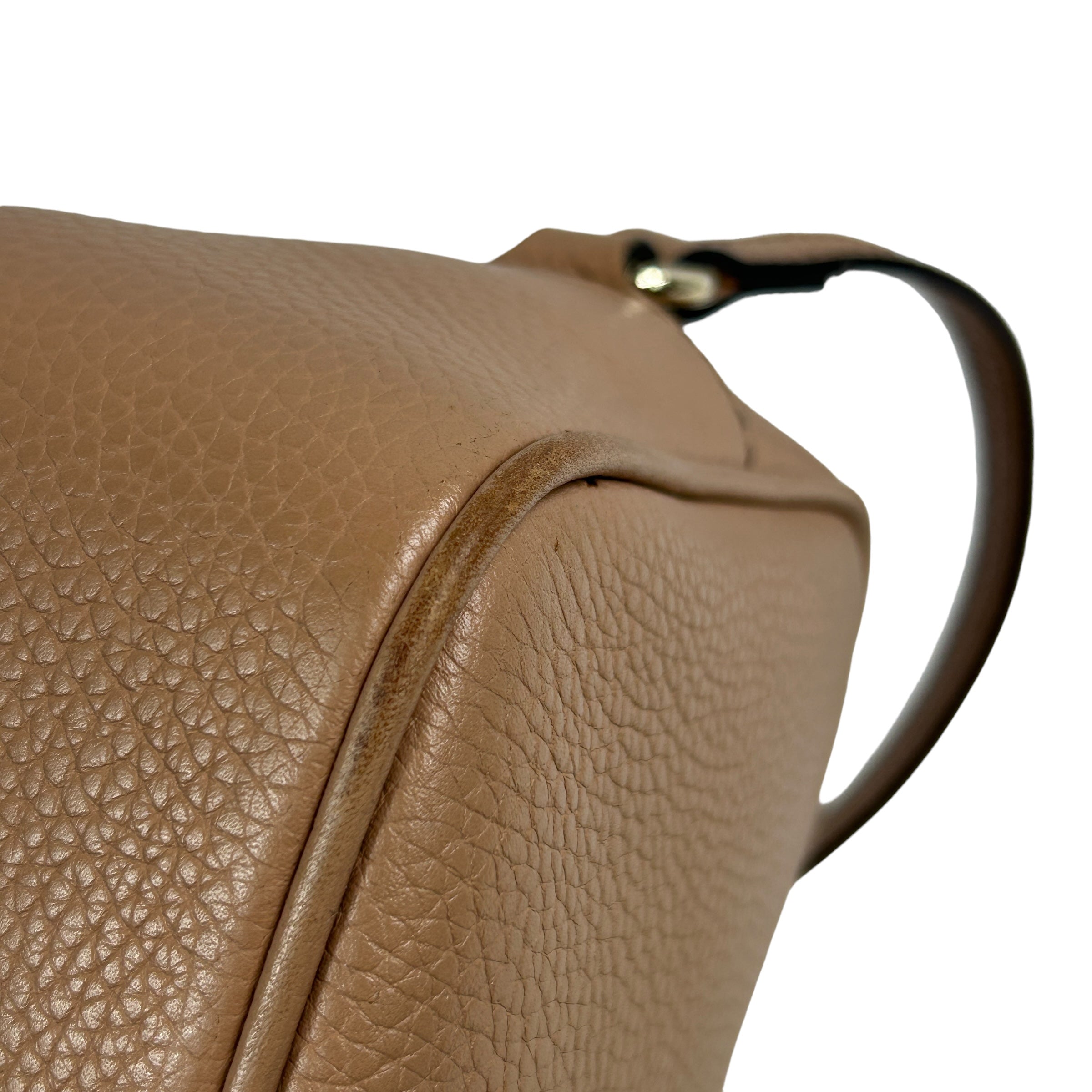 Grained Beige Leather Soho Bag w/GHW