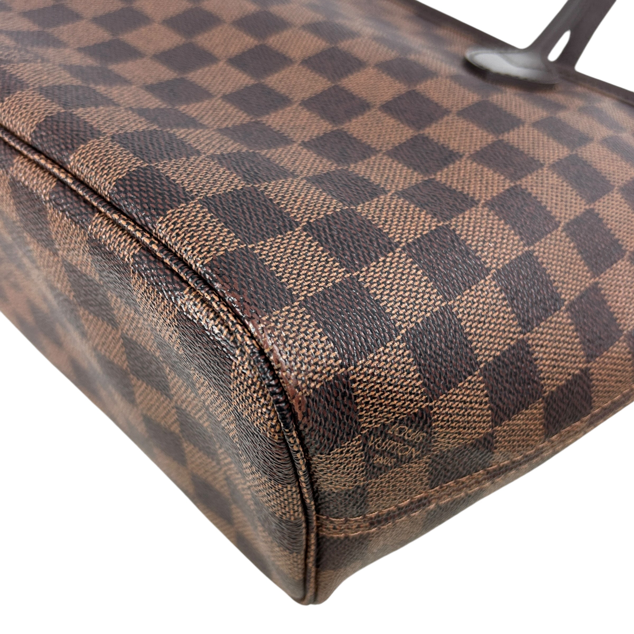 Damier Ebene Coated Canvas Neverfull PM W/GHW