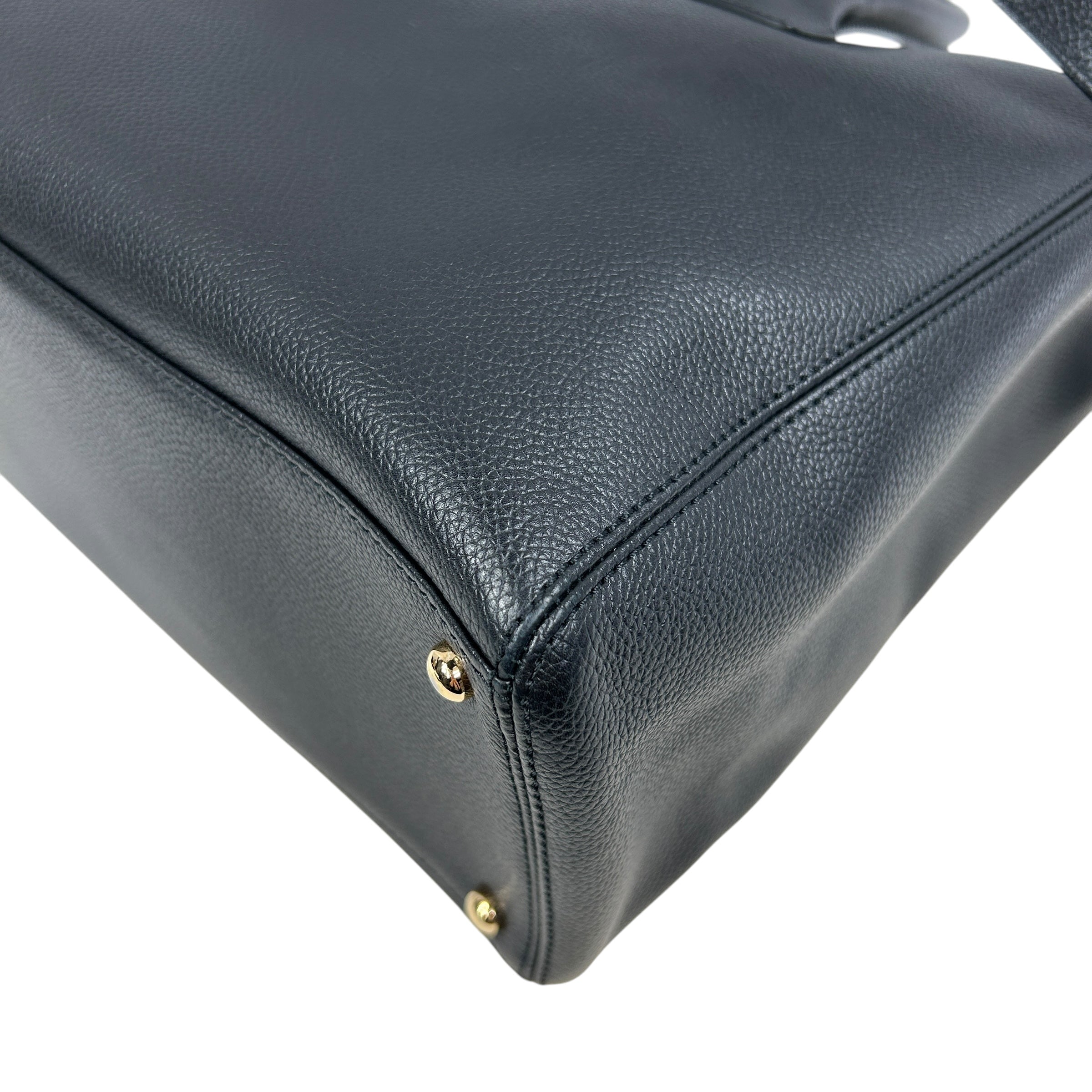 Black Caviar Executive Cerf Tote Bag w/GHW