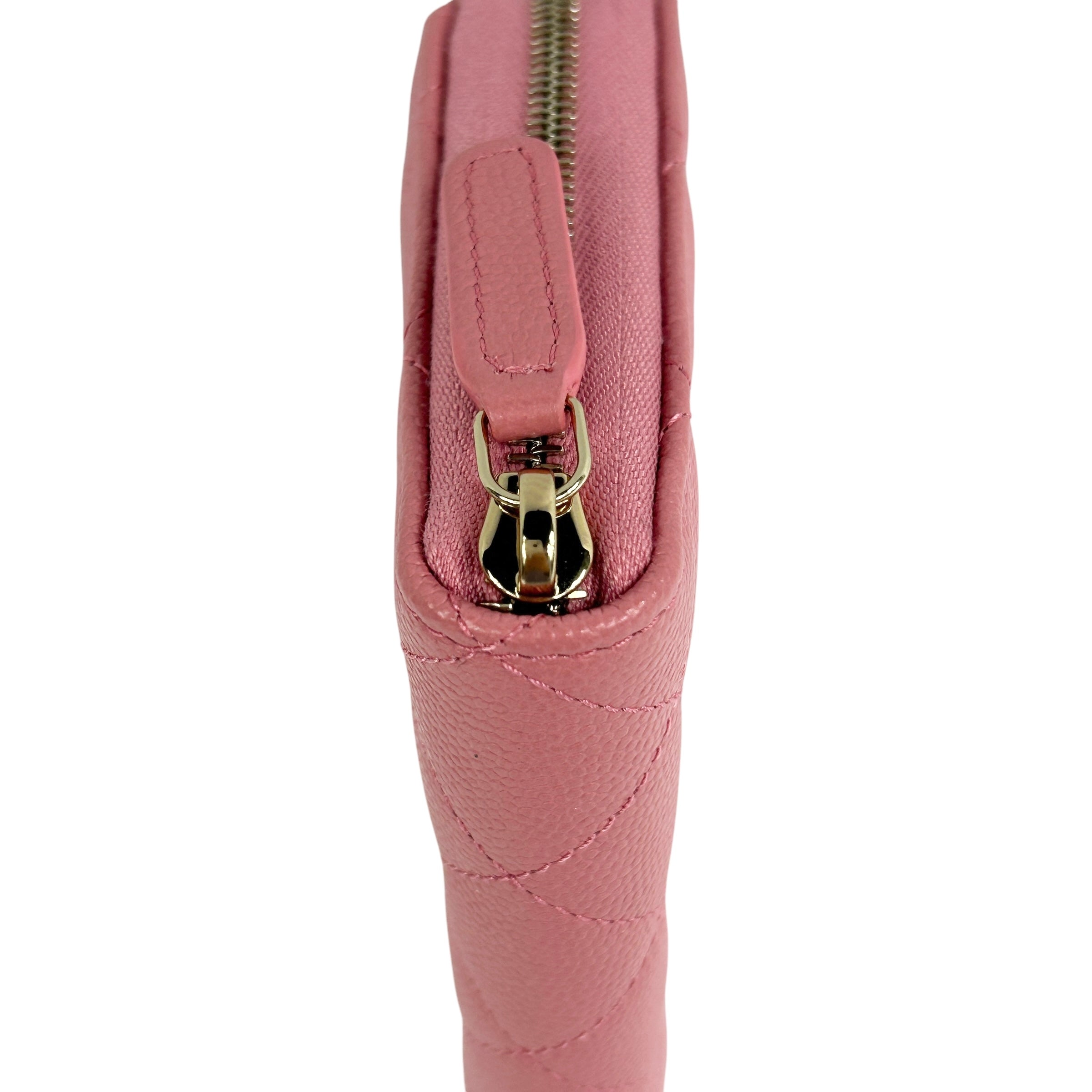 Pink Caviar Long Zippy Wallet