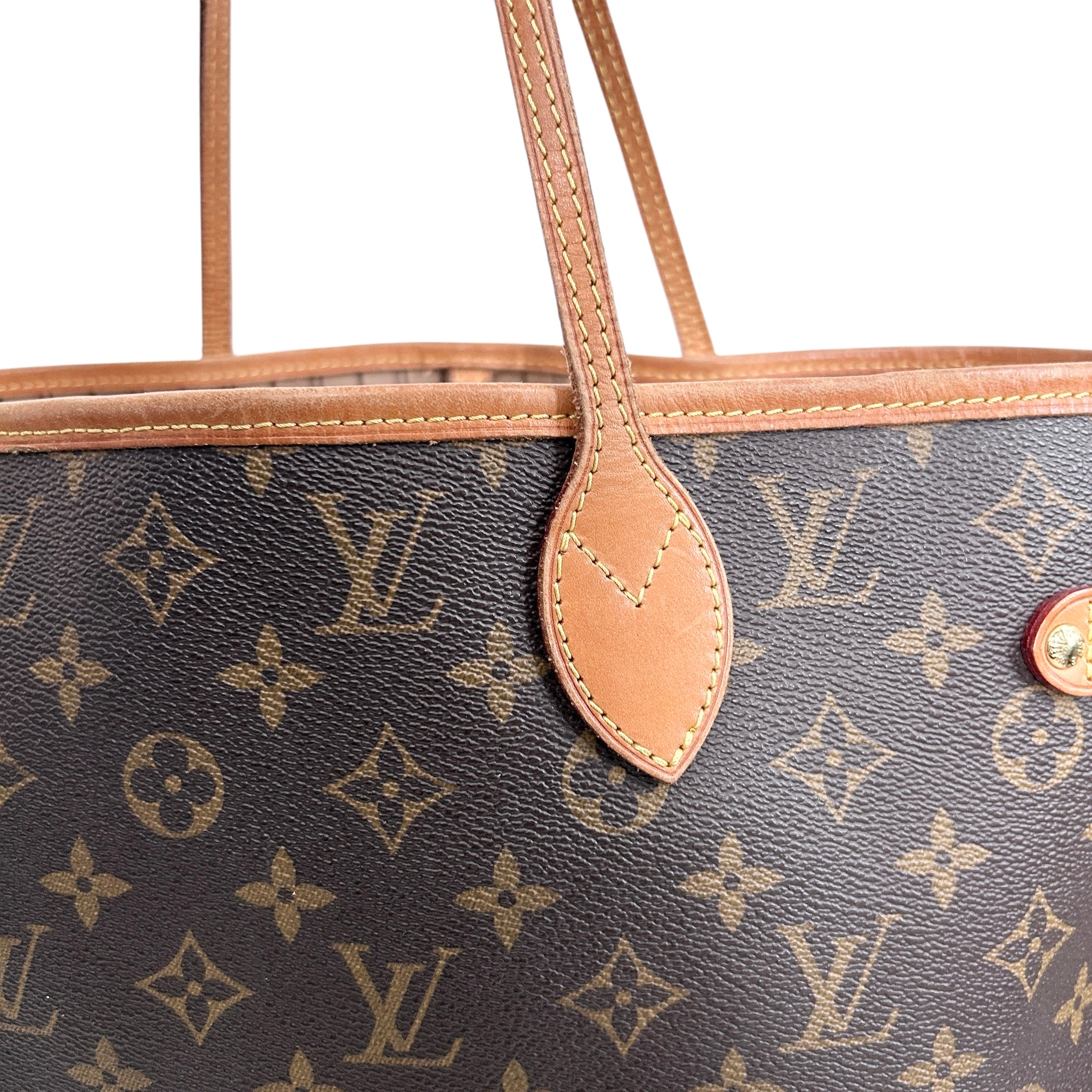 Monogram Coated Canvas Neverfull MM w/GHW
