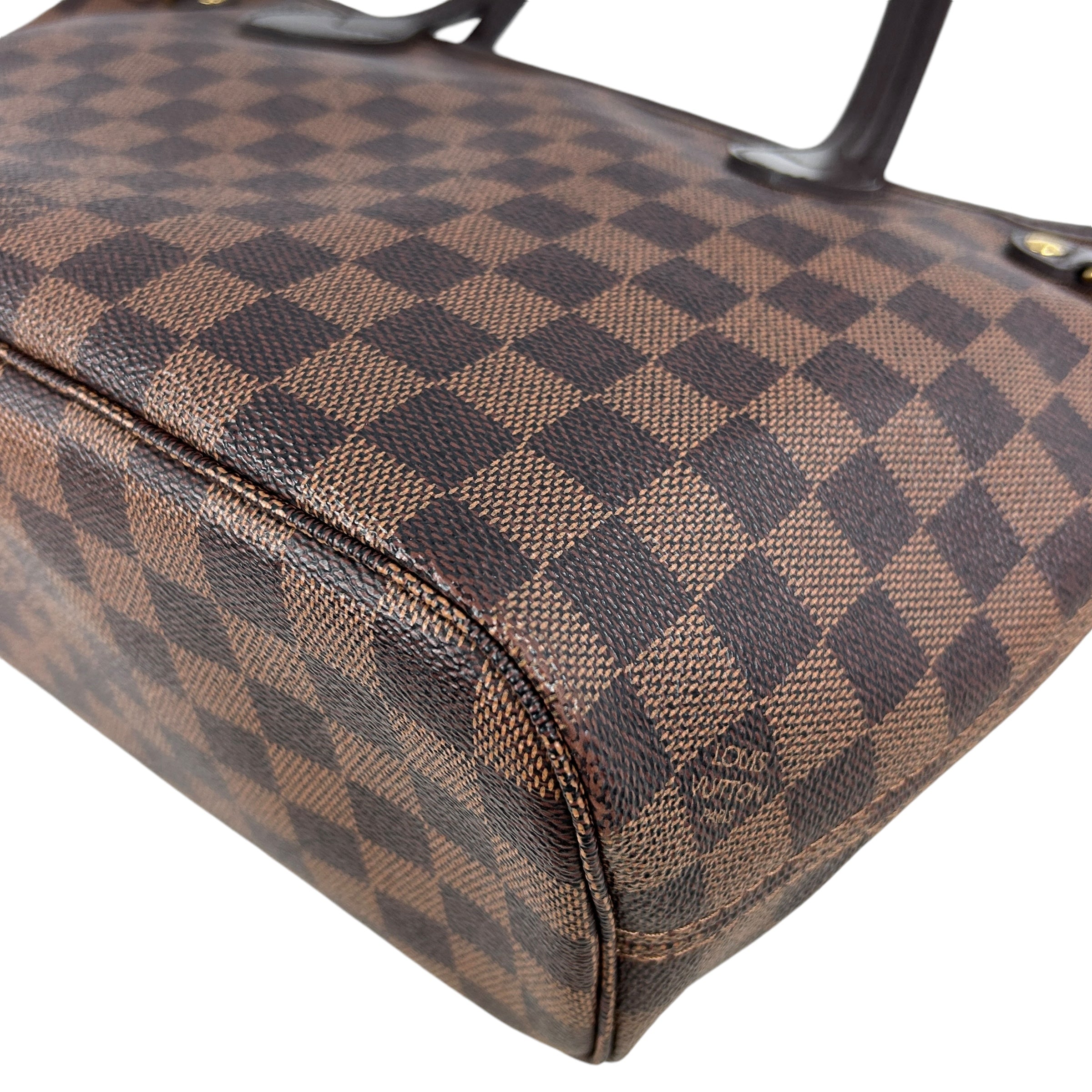 Damier Ebene Coated Canvas Neverfull PM W/GHW