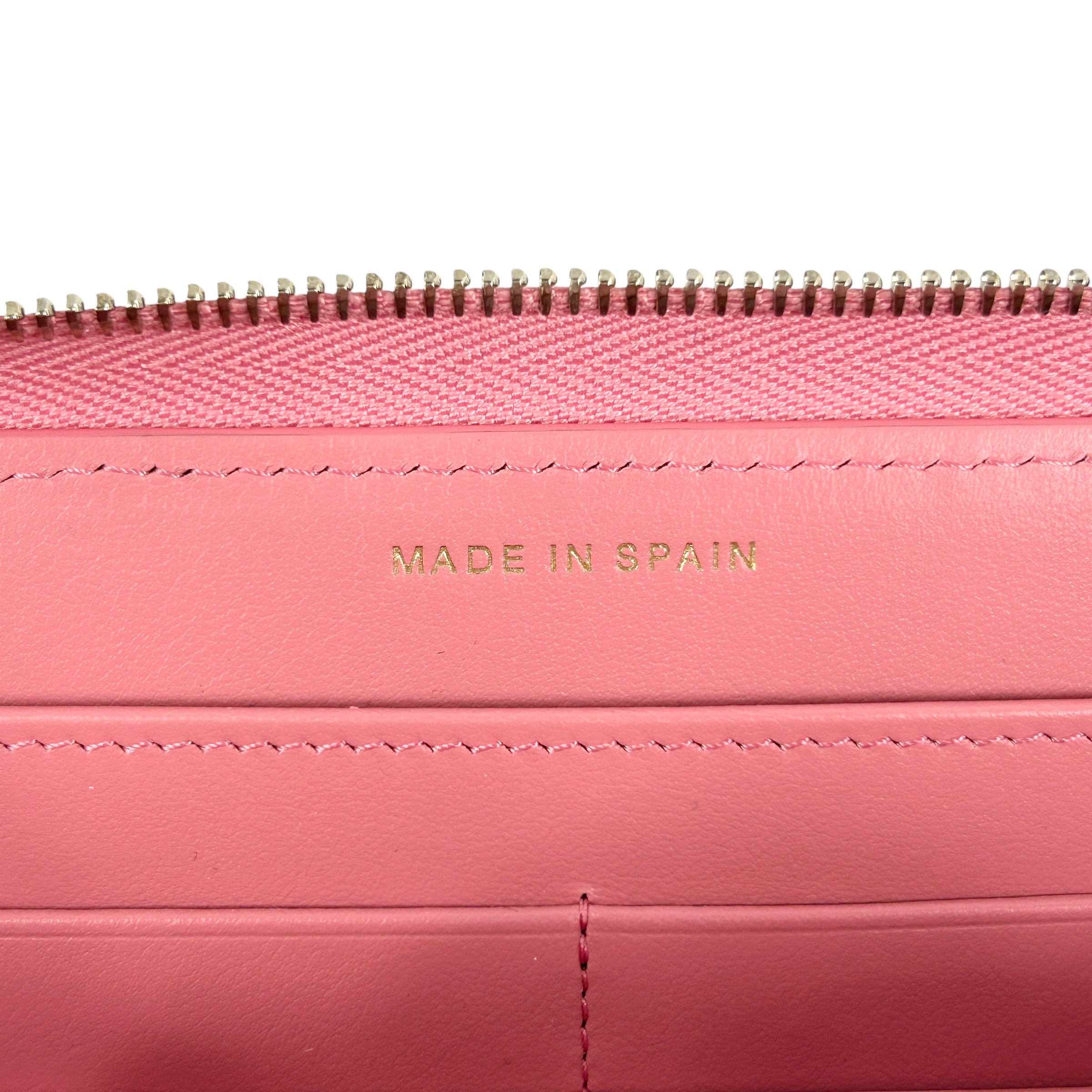 Pink Caviar Long Zippy Wallet