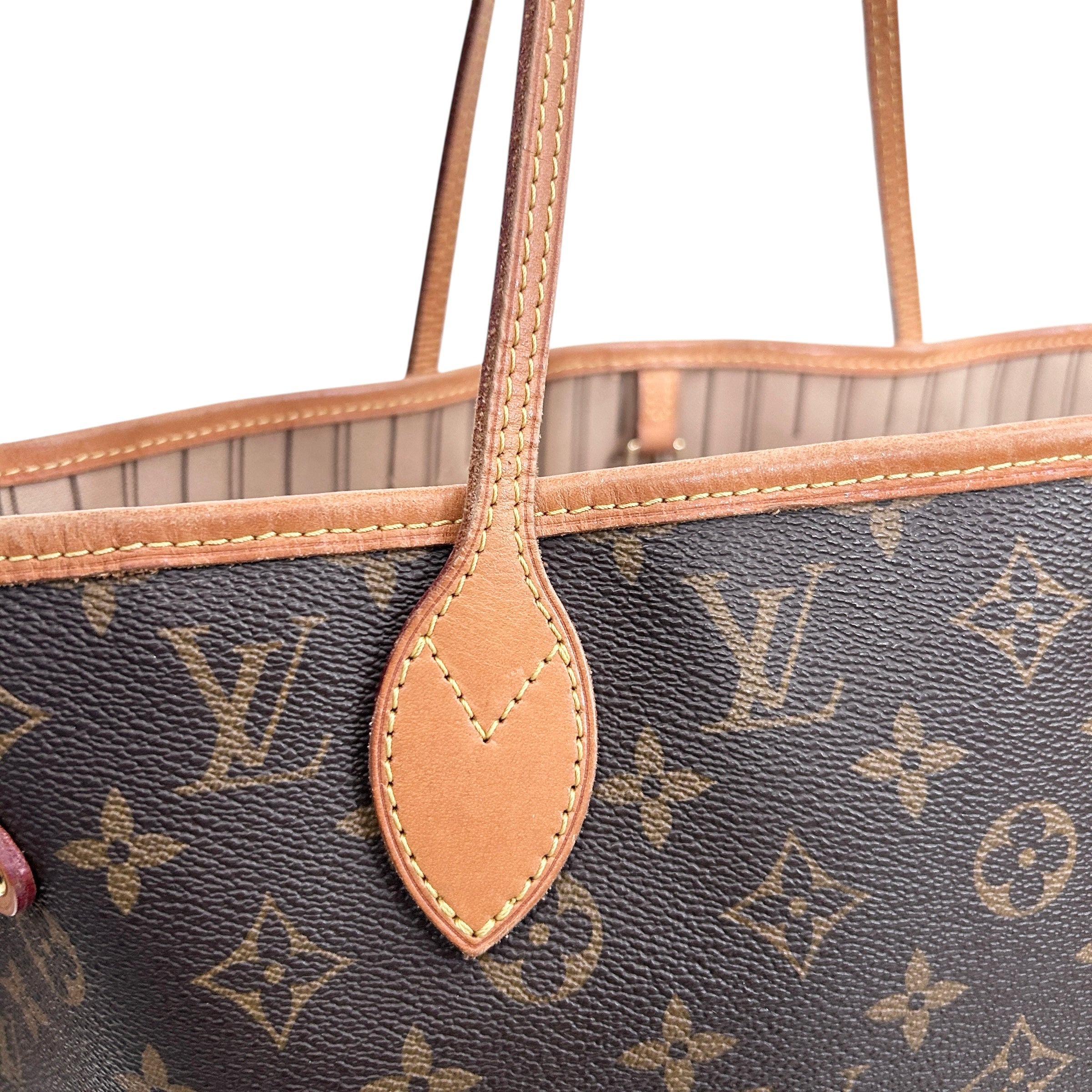 Monogram Coated Canvas Neverfull MM w/GHW