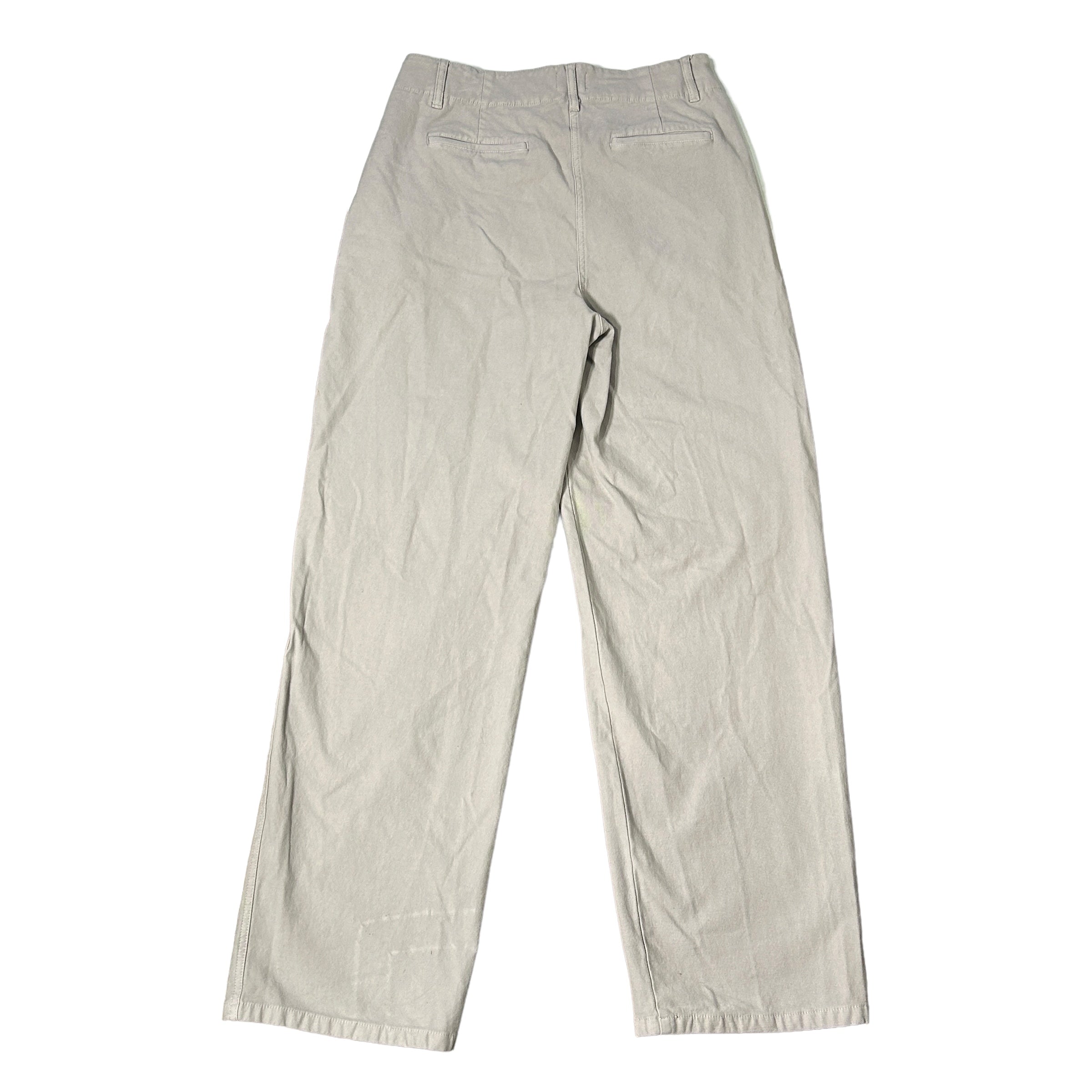 WILFRED FREE Light Grey Cotton Straight Leg Pants