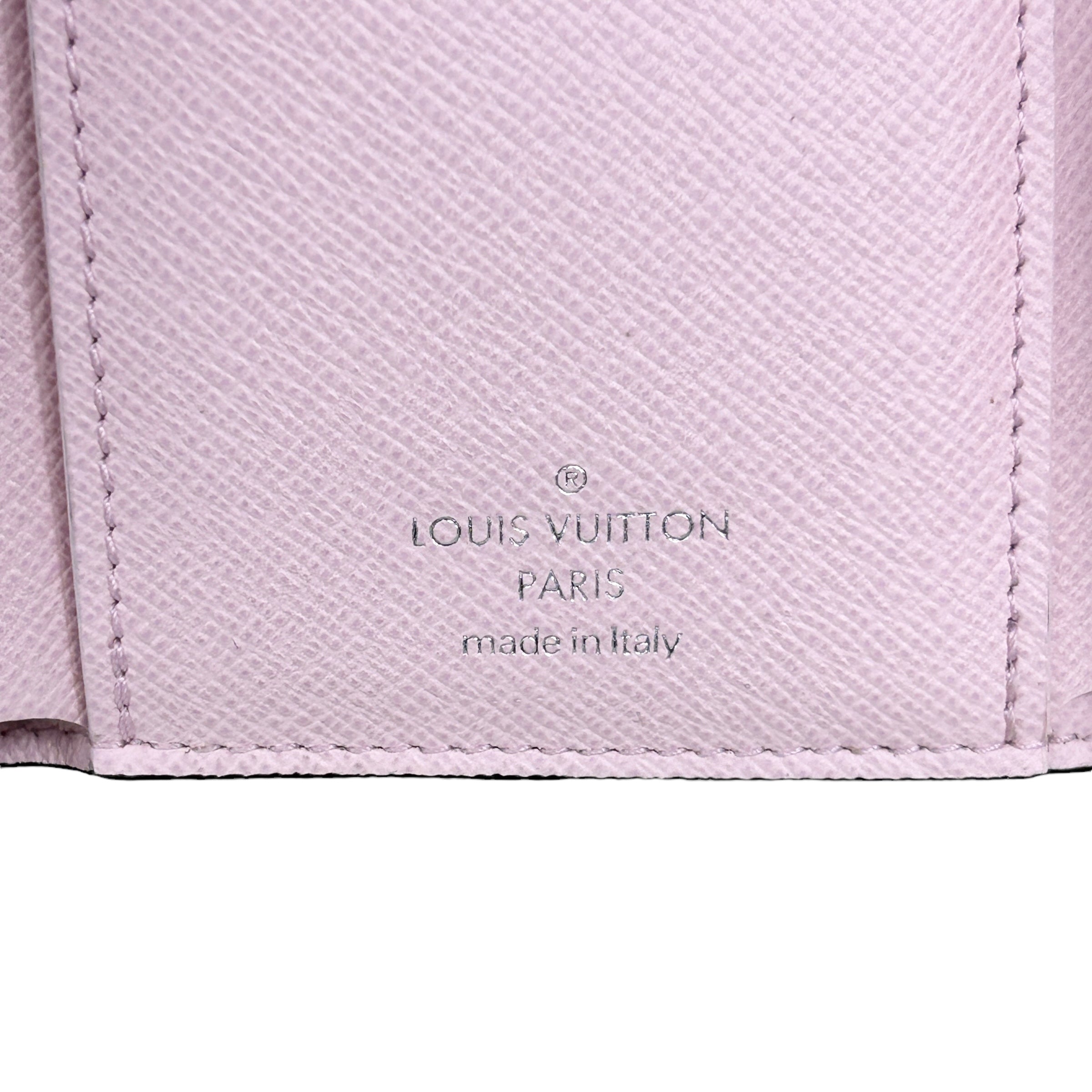 Escale Pink Victorine Logo Wallet w/ SHW