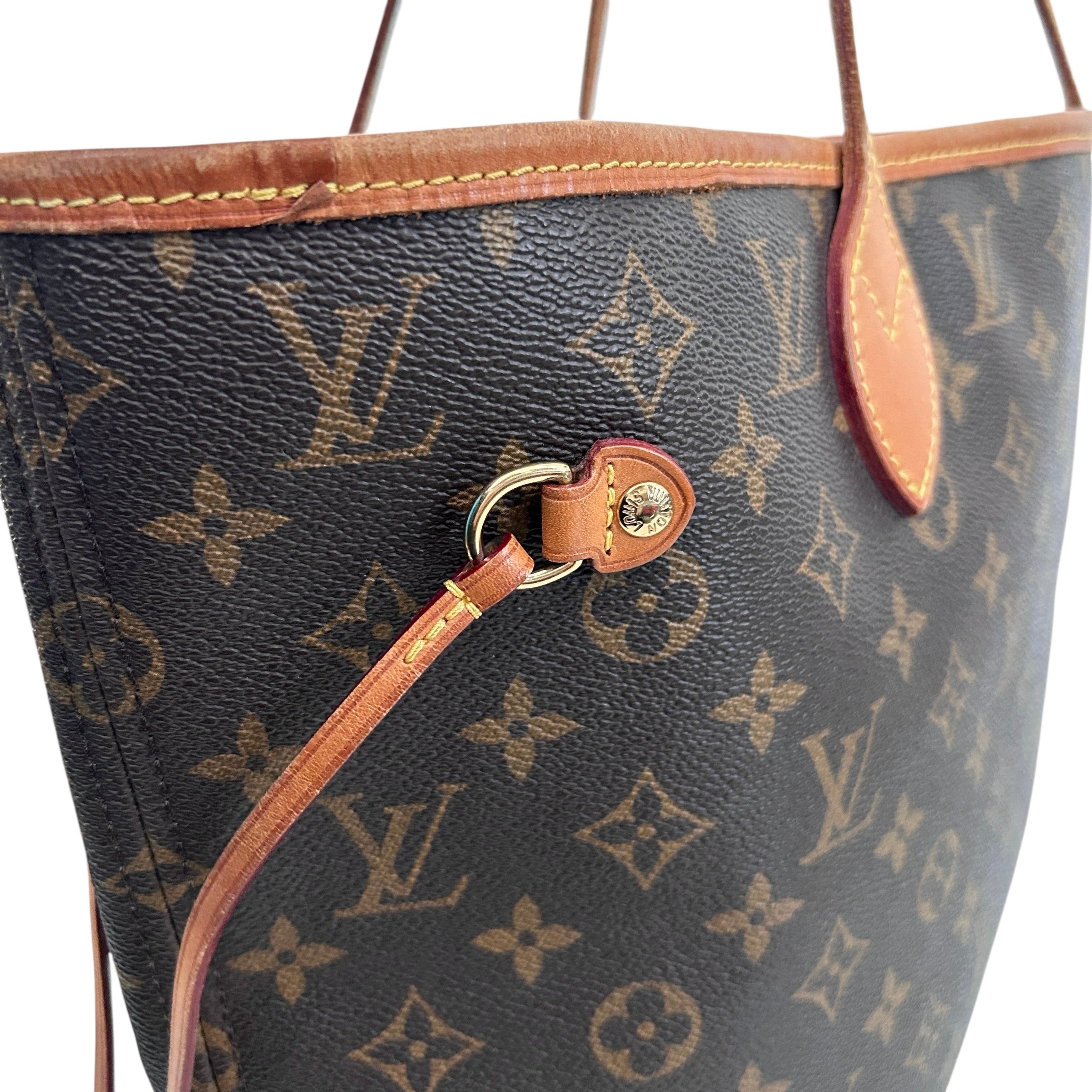 Monogram Coated Canvas Neverfull MM w/GHW