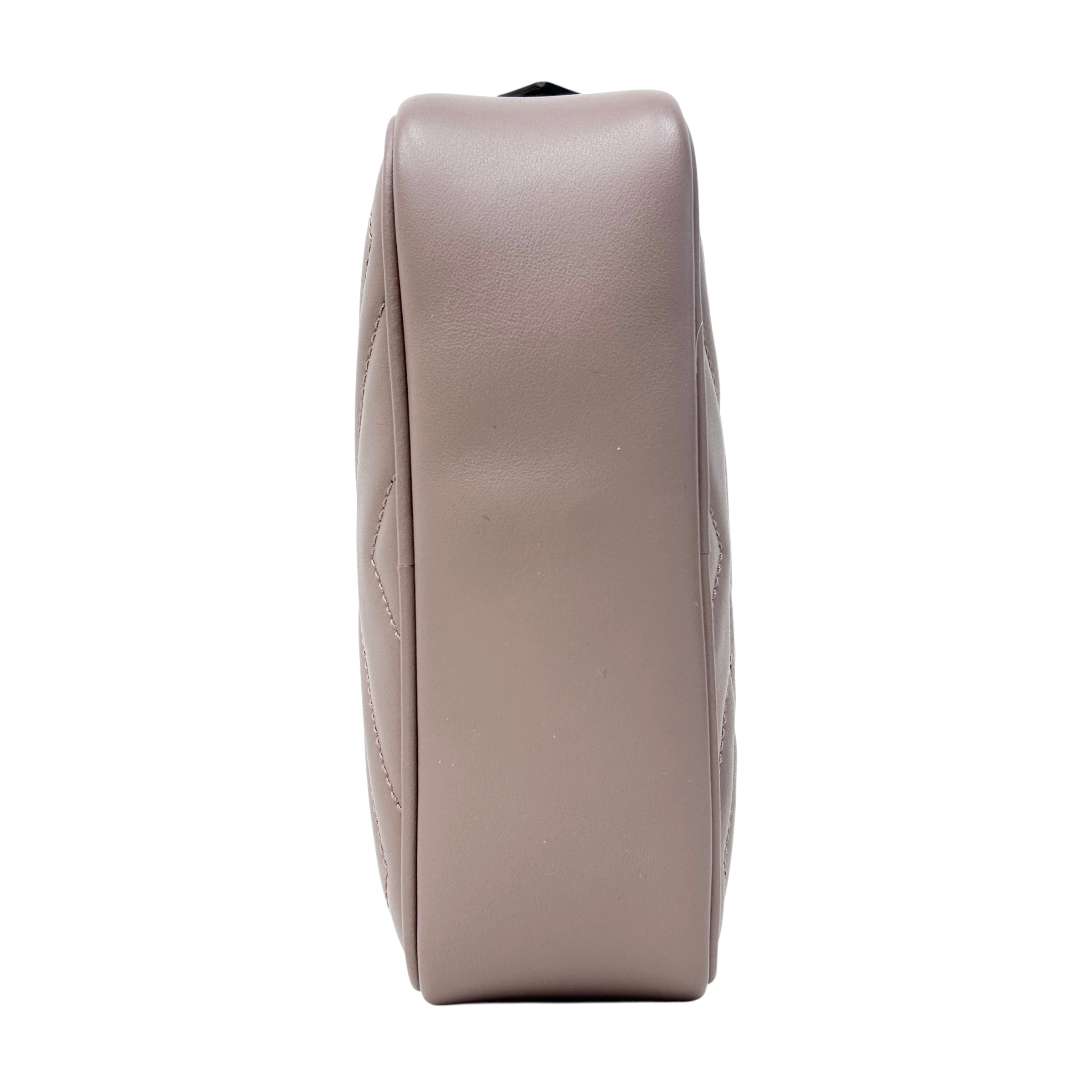 Taupe Quilted Leather Marmont Mini Camera Bag w/GHW