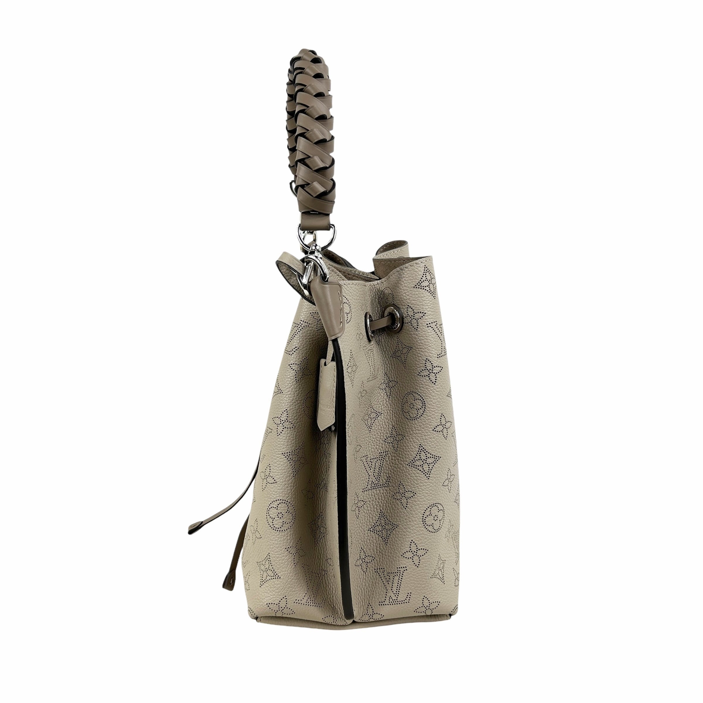 Beige Mahina Muria Galet Bucket Bag W/SHW